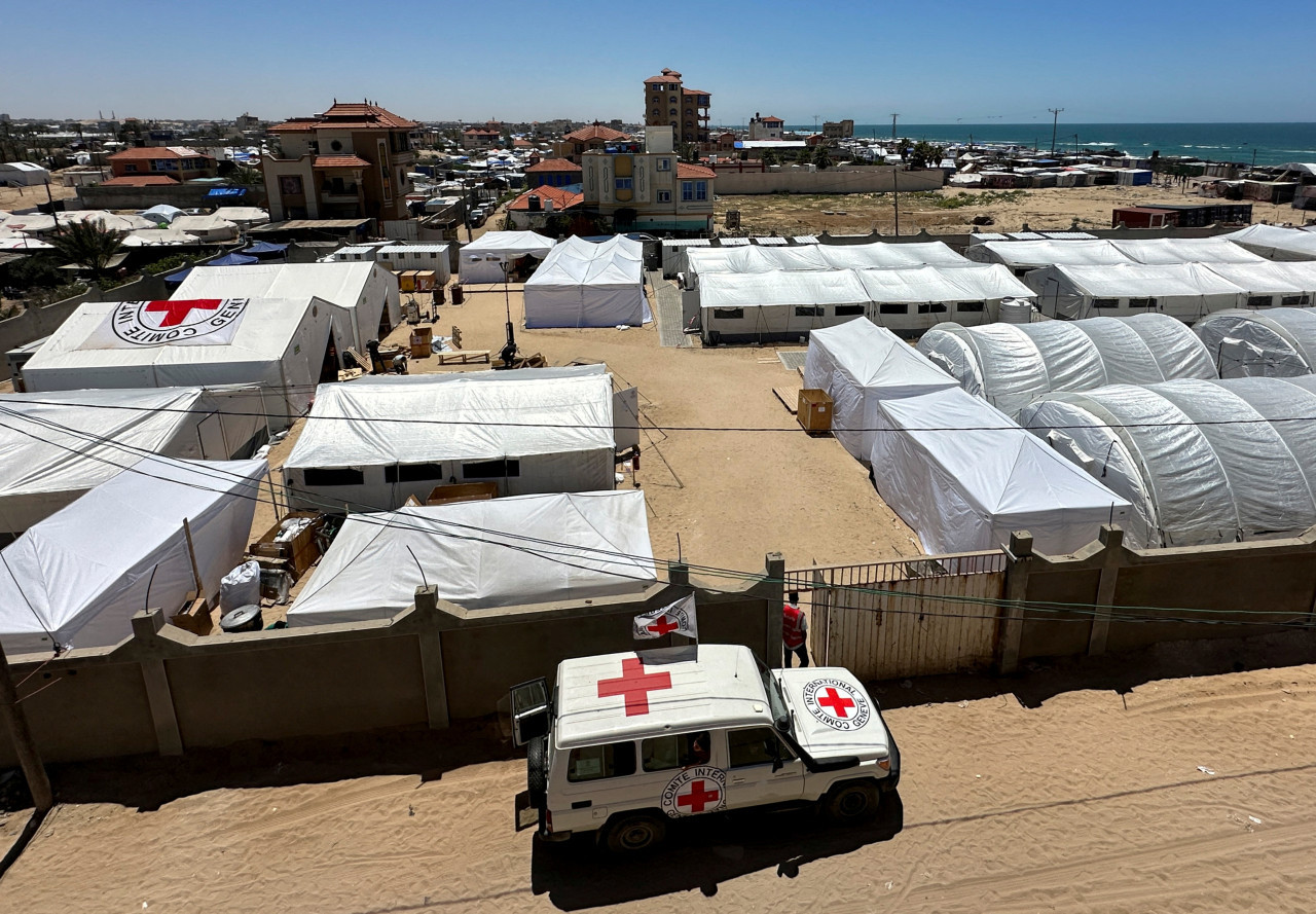 Hospital de la UNRWA, Gaza. Foto: Reuters.