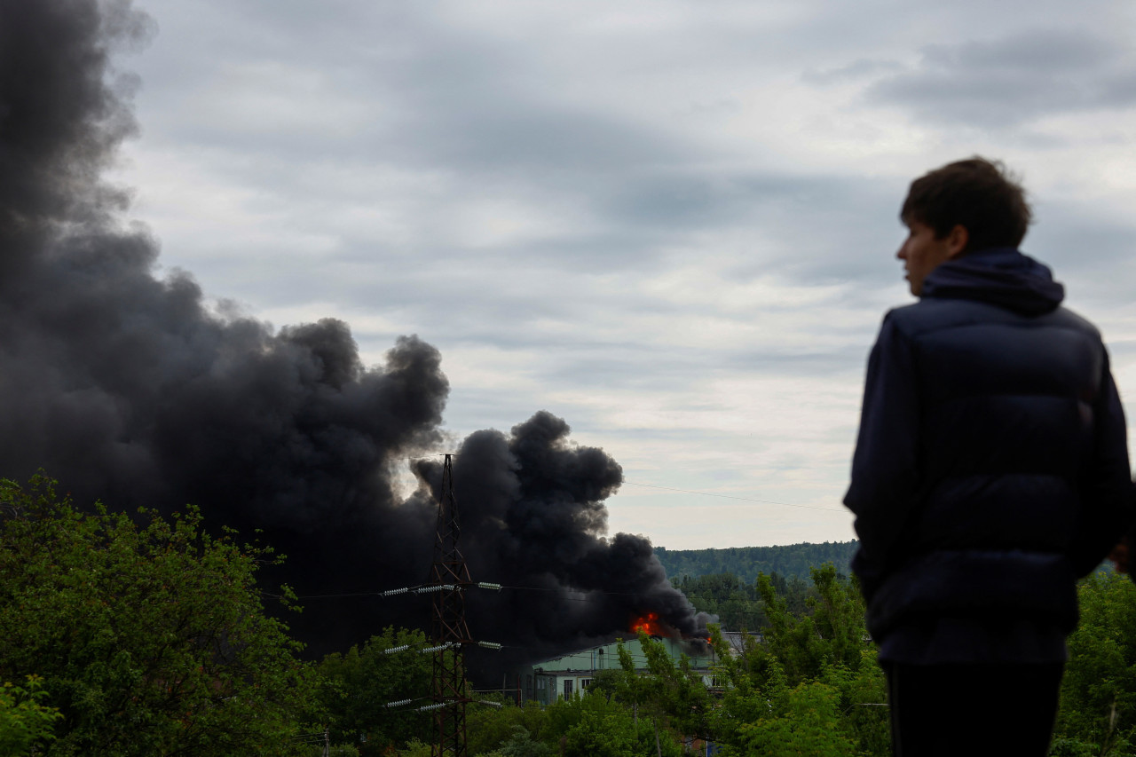 Ataques rusos sobre la región de Járkov, Ucrania. Foto: Reuters.