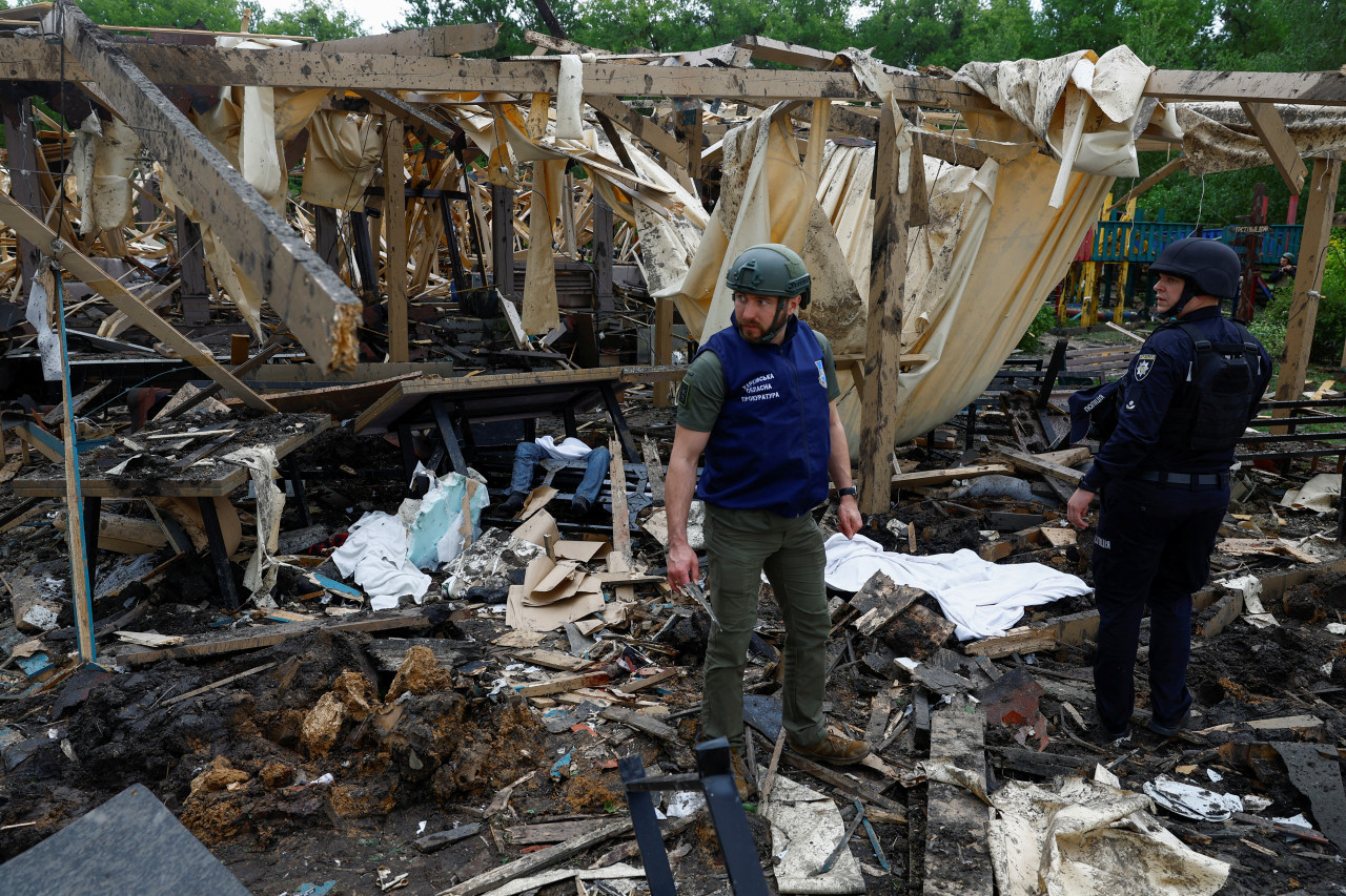 Ataques rusos sobre la región de Járkov, Ucrania. Foto: Reuters.