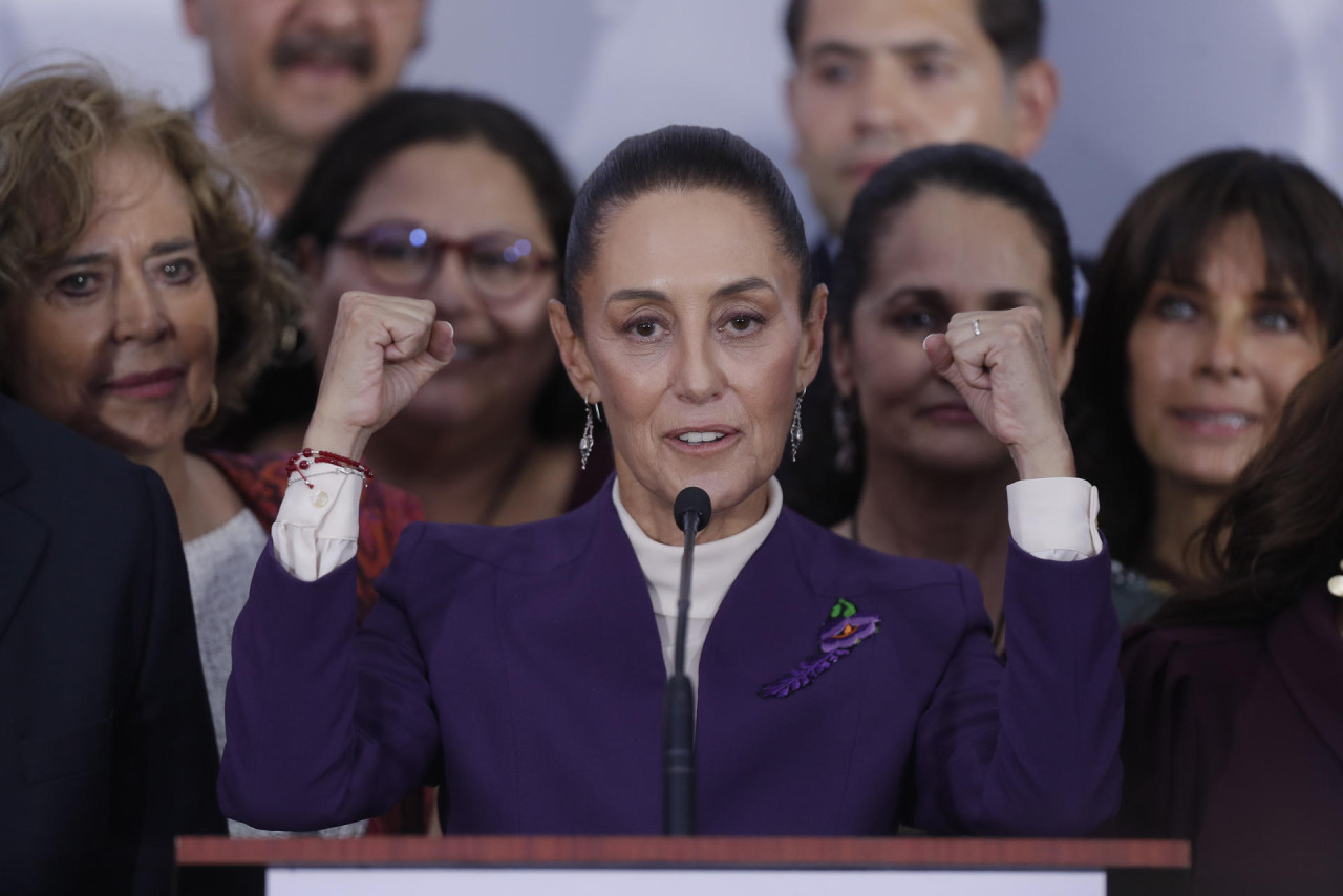 Claudia Sheinbaum, candidata presidencial en México. Foto: EFE.