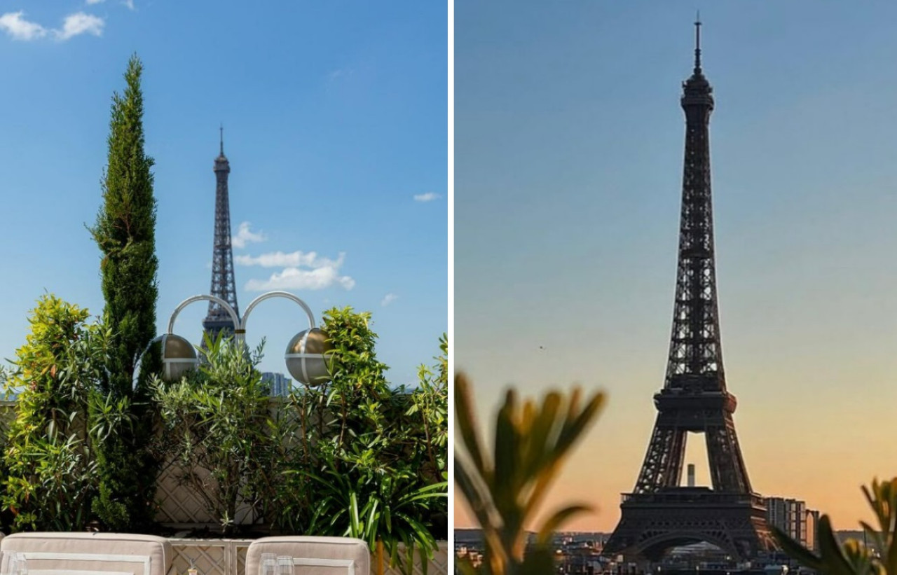 La vista del lujo restaurante Gigi, de París. Foto: Instagram @gigi_restaurant.