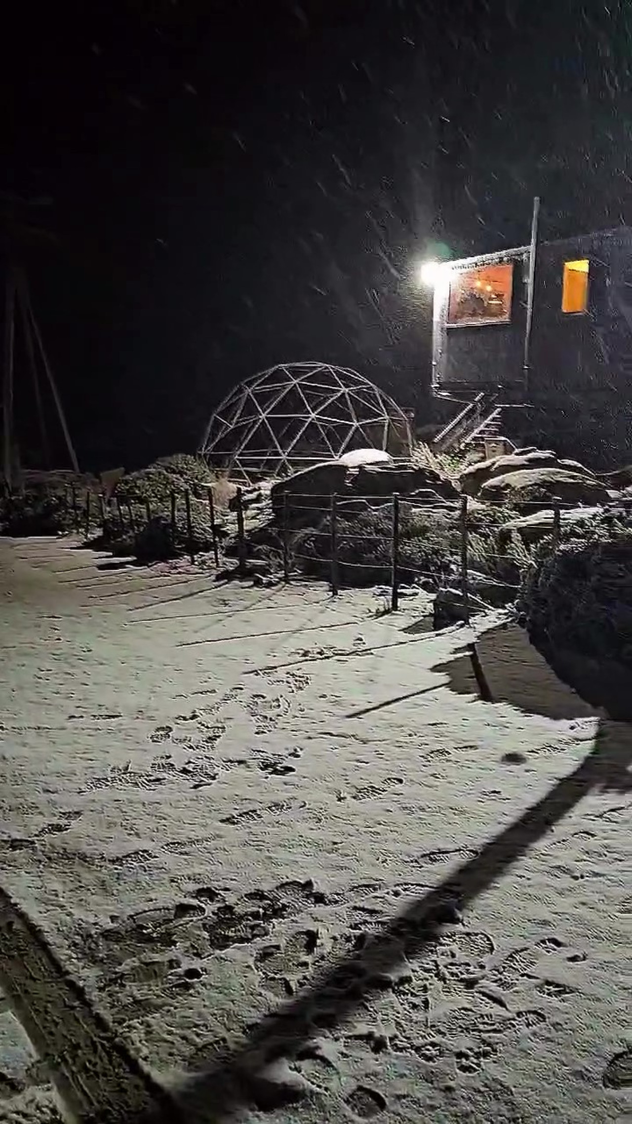 Nevada en Córdoba. Foto: Captura de video.