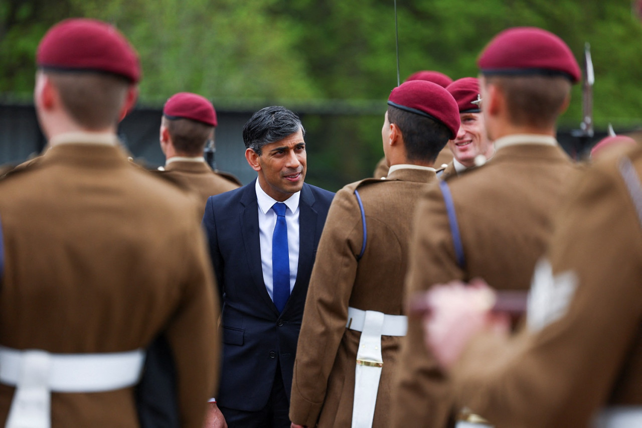 Rishi Sunak, primer ministro británico. Foto: Reuters.