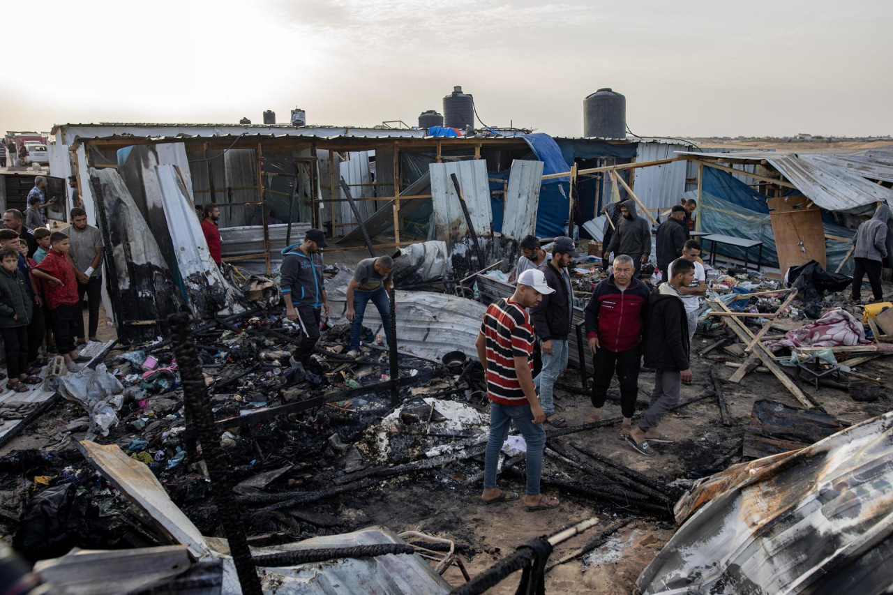 Graves ataques en Rafah, Gaza. Foto:EFE