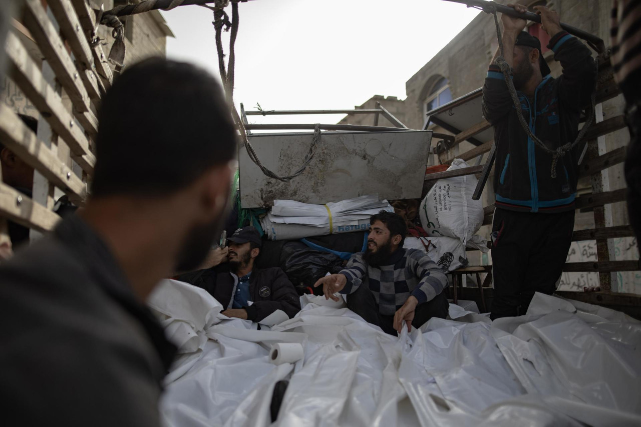 Graves ataques en Rafah, Gaza. Foto:EFE