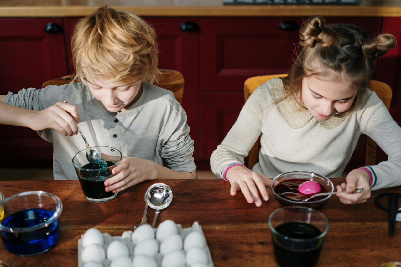 Niños, cocina, recetas. Fuente: Pexels.