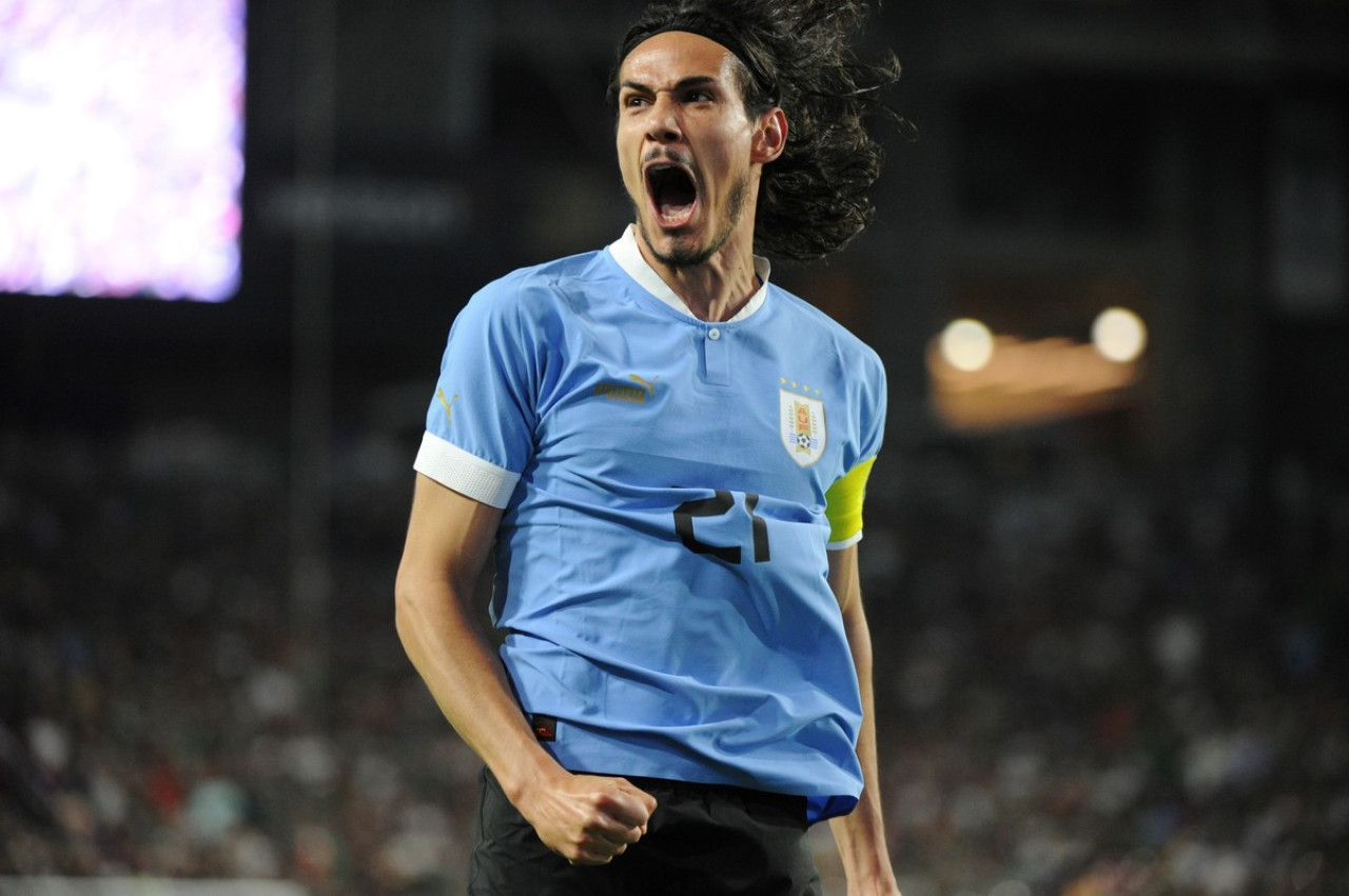 Edinson Cavani, Uruguay. Foto: EFE