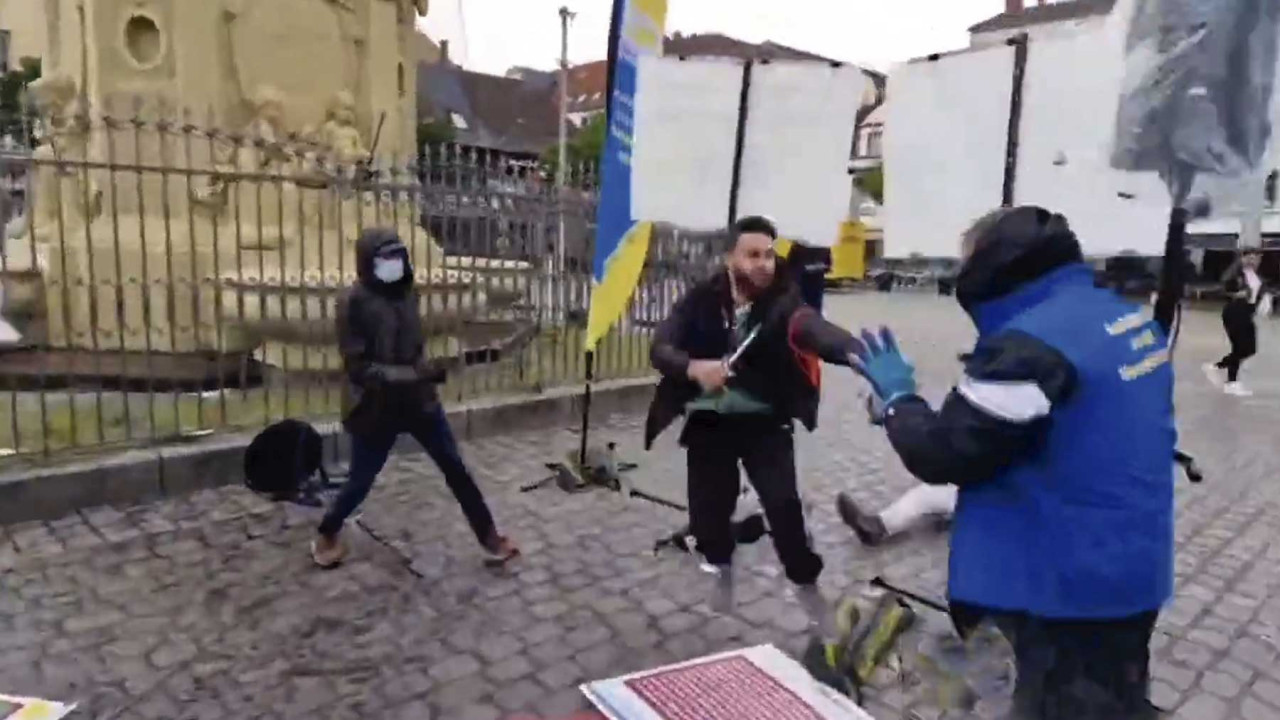 Ataque terrorista en Alemania contra un político antiislam. Foto: Captura de video.