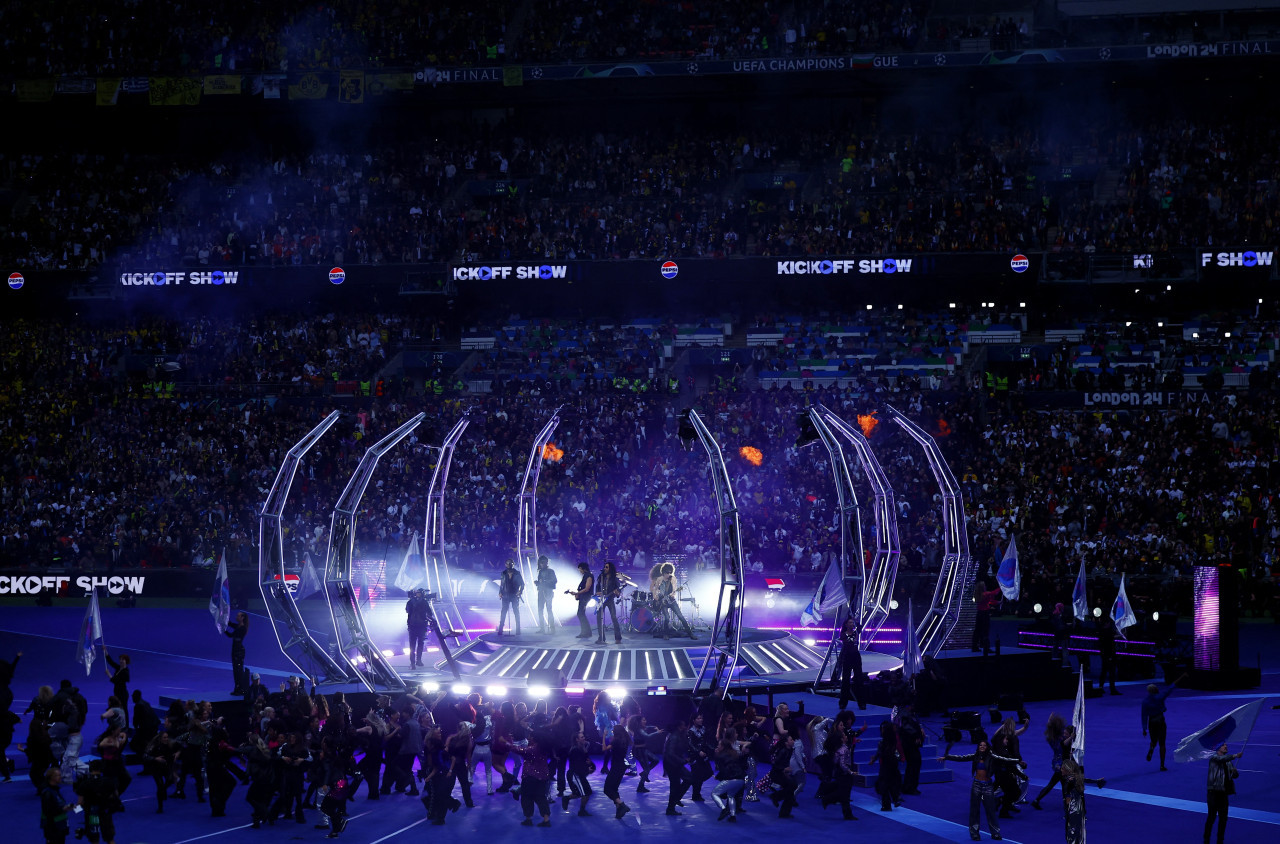 Show de Lenny Kravitz en Wembley. Foto: Reuters