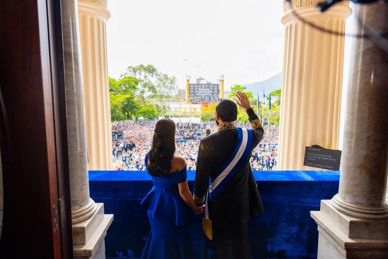 Nayib Bukele, presidente de El Salvador, en el Palacio Nacional. Foto: Reuters.