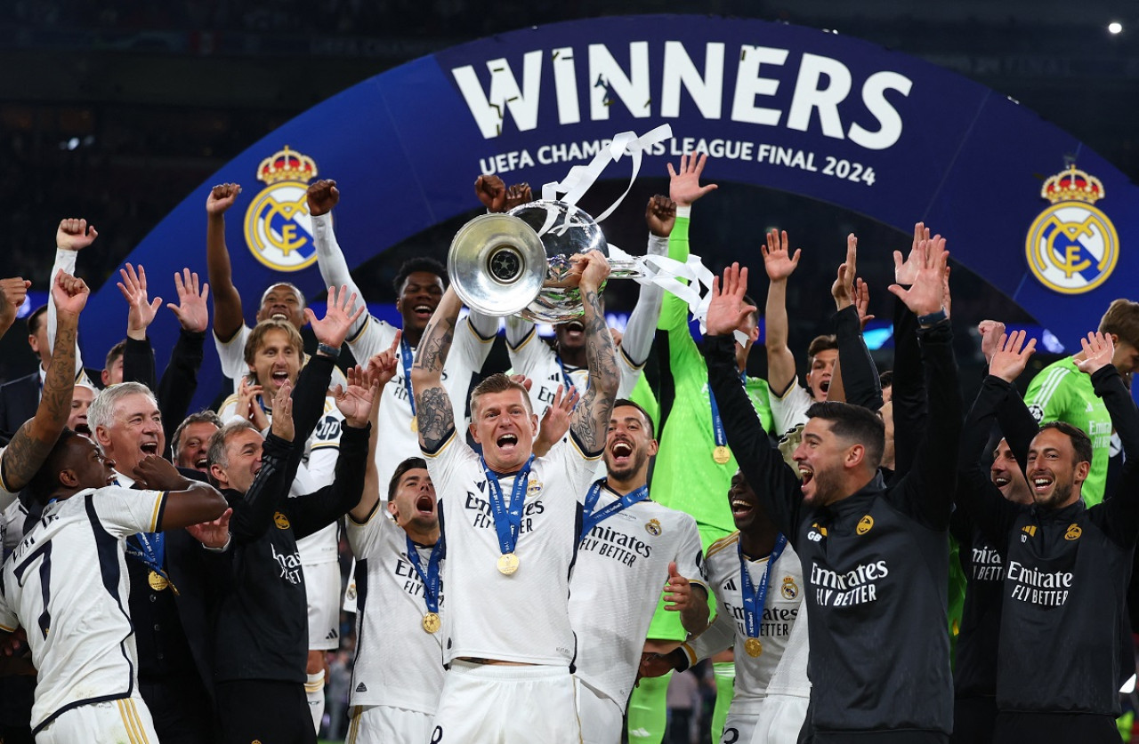 Real Madrid, campeón de la Champions League 2024. Foto: Reuters.