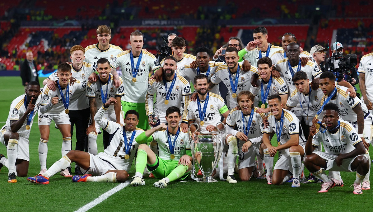 Real Madrid, campeón de la Champions League 2024. Foto: Reuters.