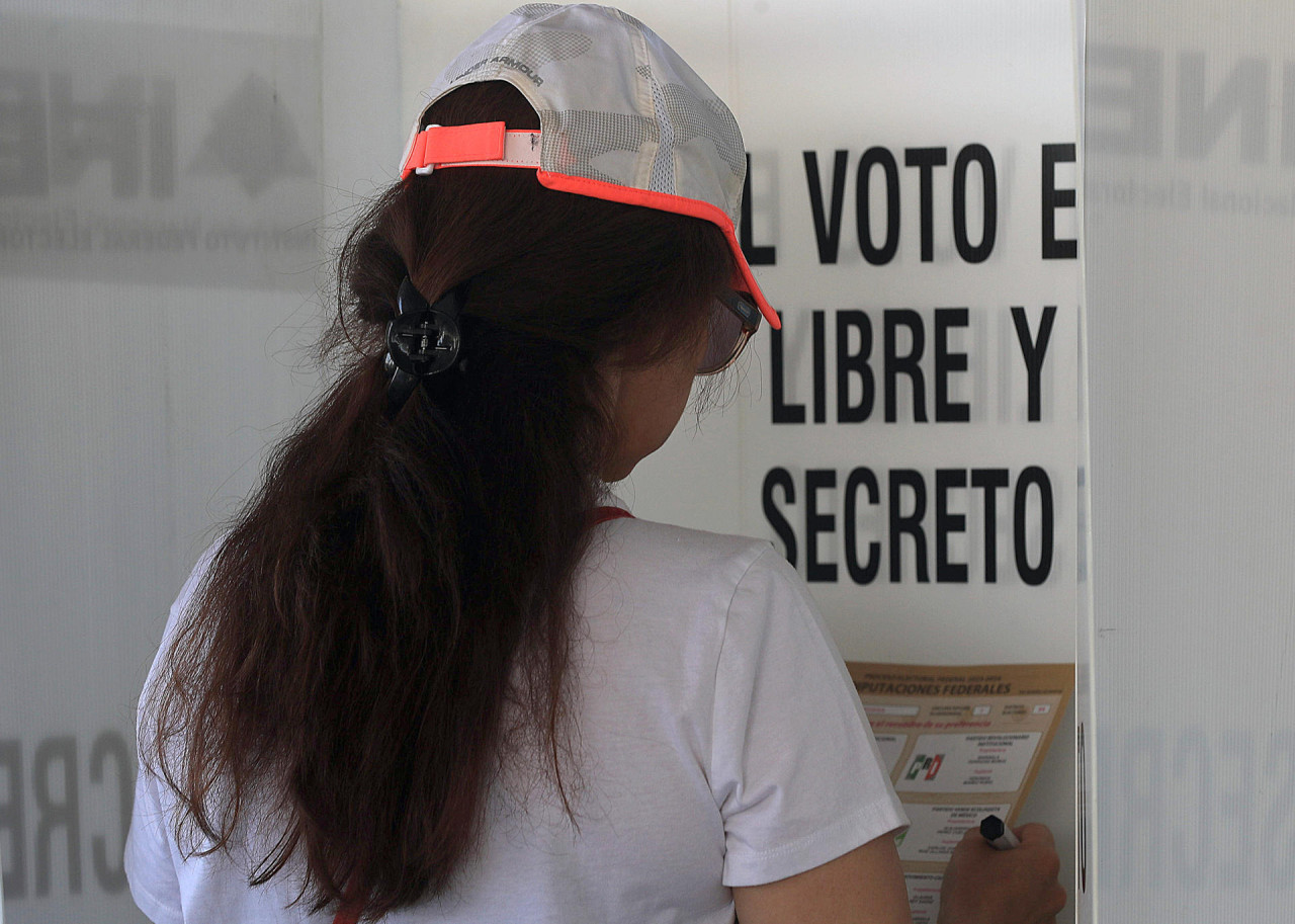 El voto en la frontera norte de México. Foto: EFE