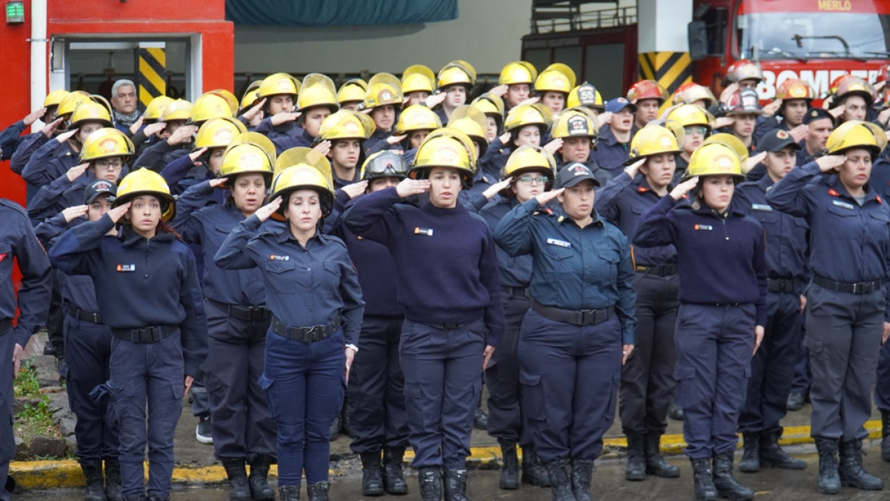 Día del Bombero Voluntario en Merlo. Foto: Intendencia