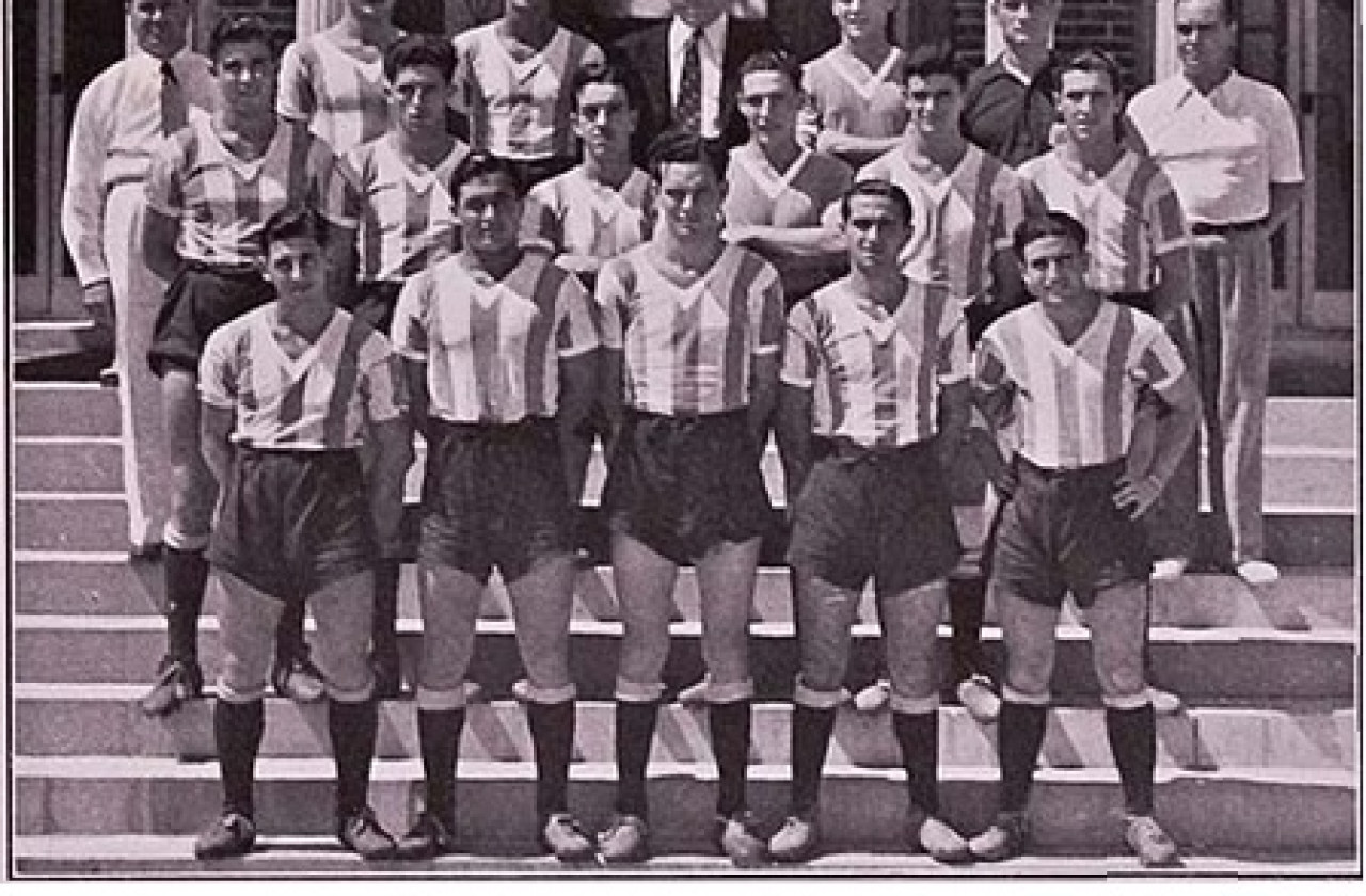 Primera selección argentina juvenil. Foto: Centro para la Investigación de la Historia del Fútbol