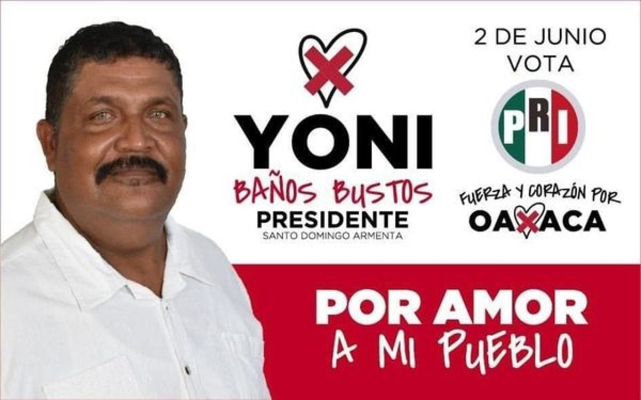 Yonis Baños. Foto: X @PRIOaxaca_