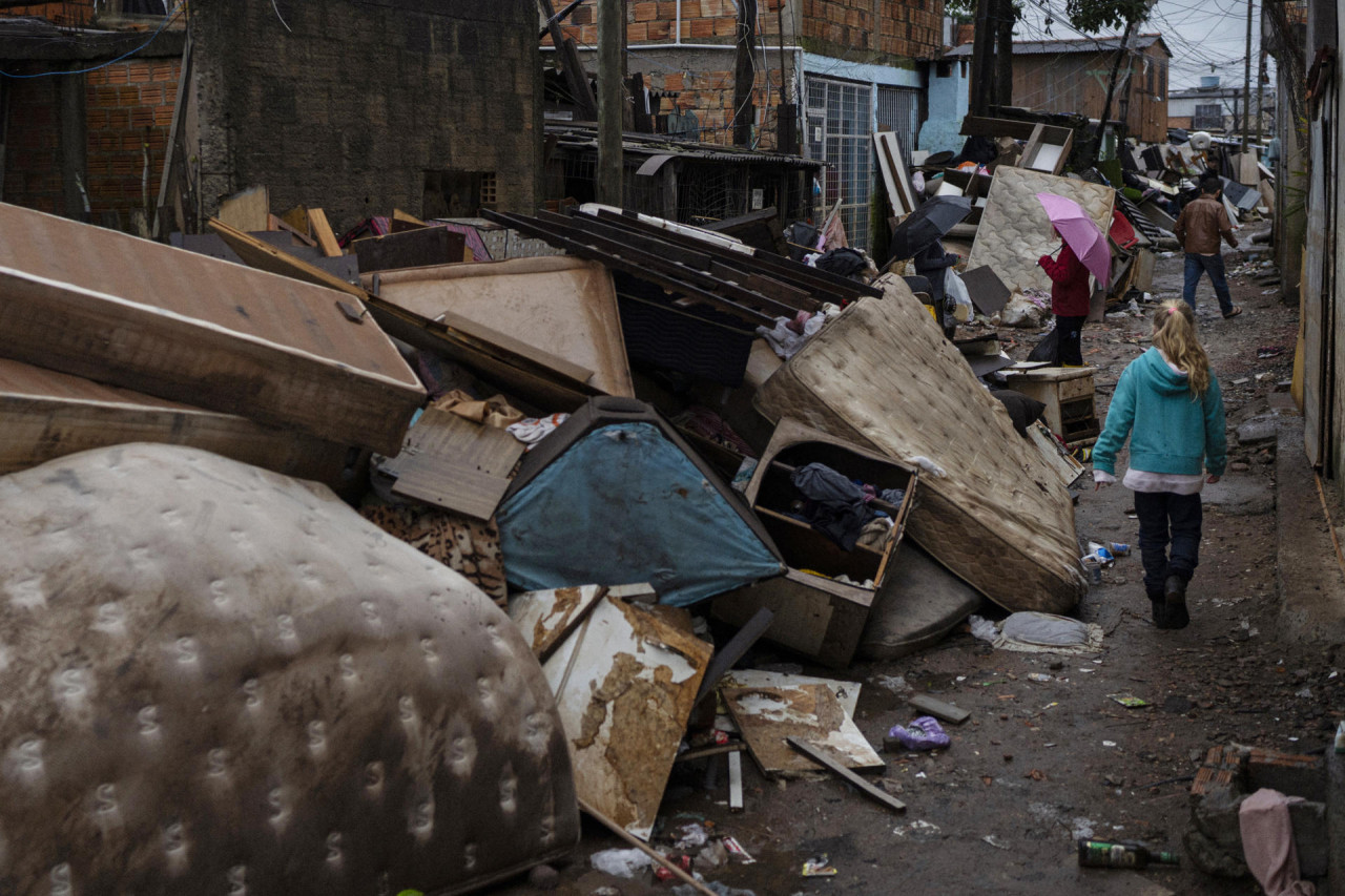 Inundaciones en Brasil. Foto: EFE