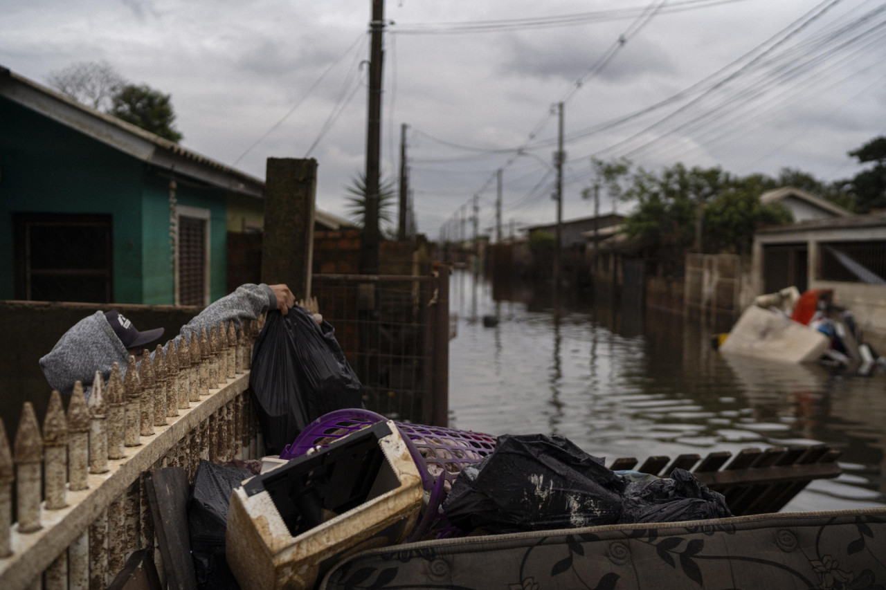 Inundaciones en Brasil. Foto: EFE