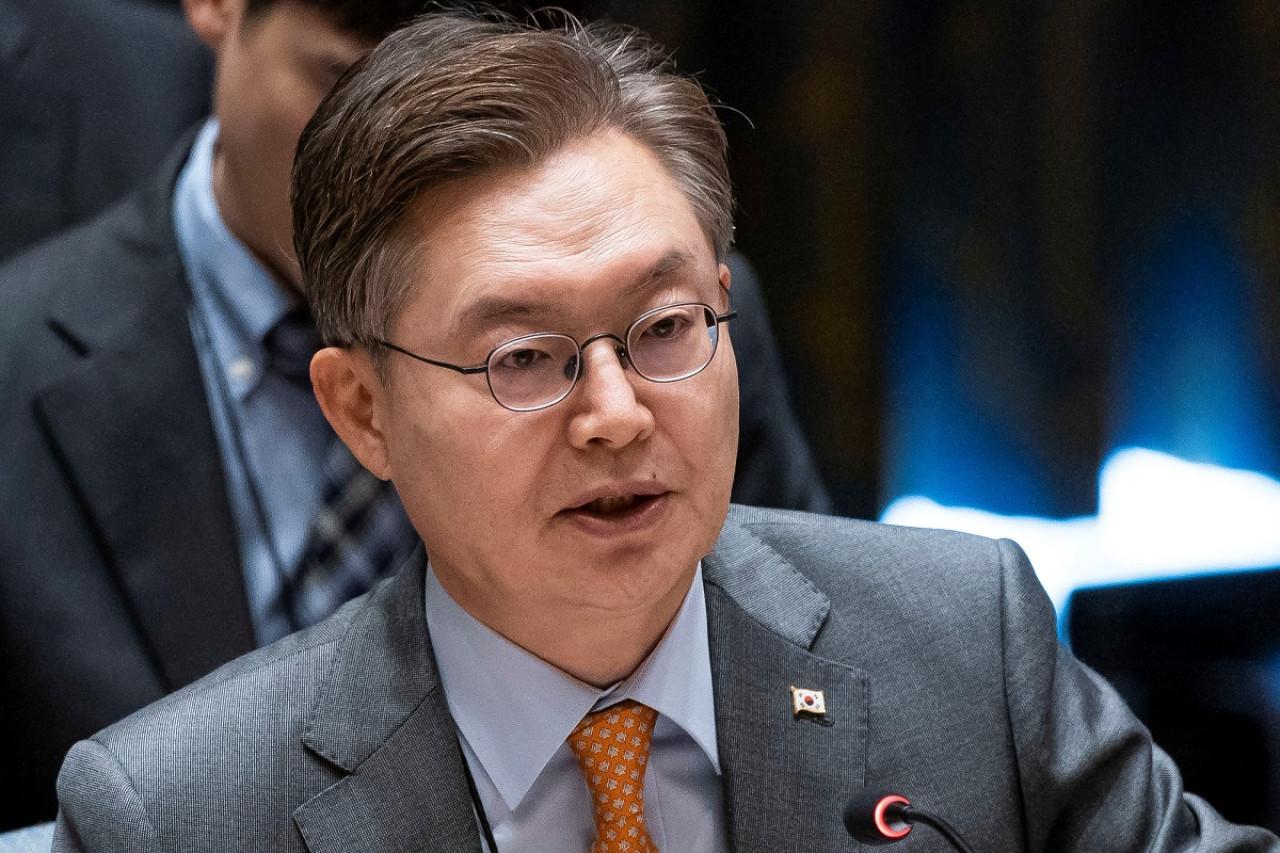 El representante de Corea del Sur ante la ONU, Jonkook Hwang. Foto: Reuters