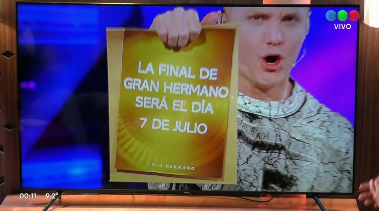 La final de Gran Hermano es el 7 de julio.