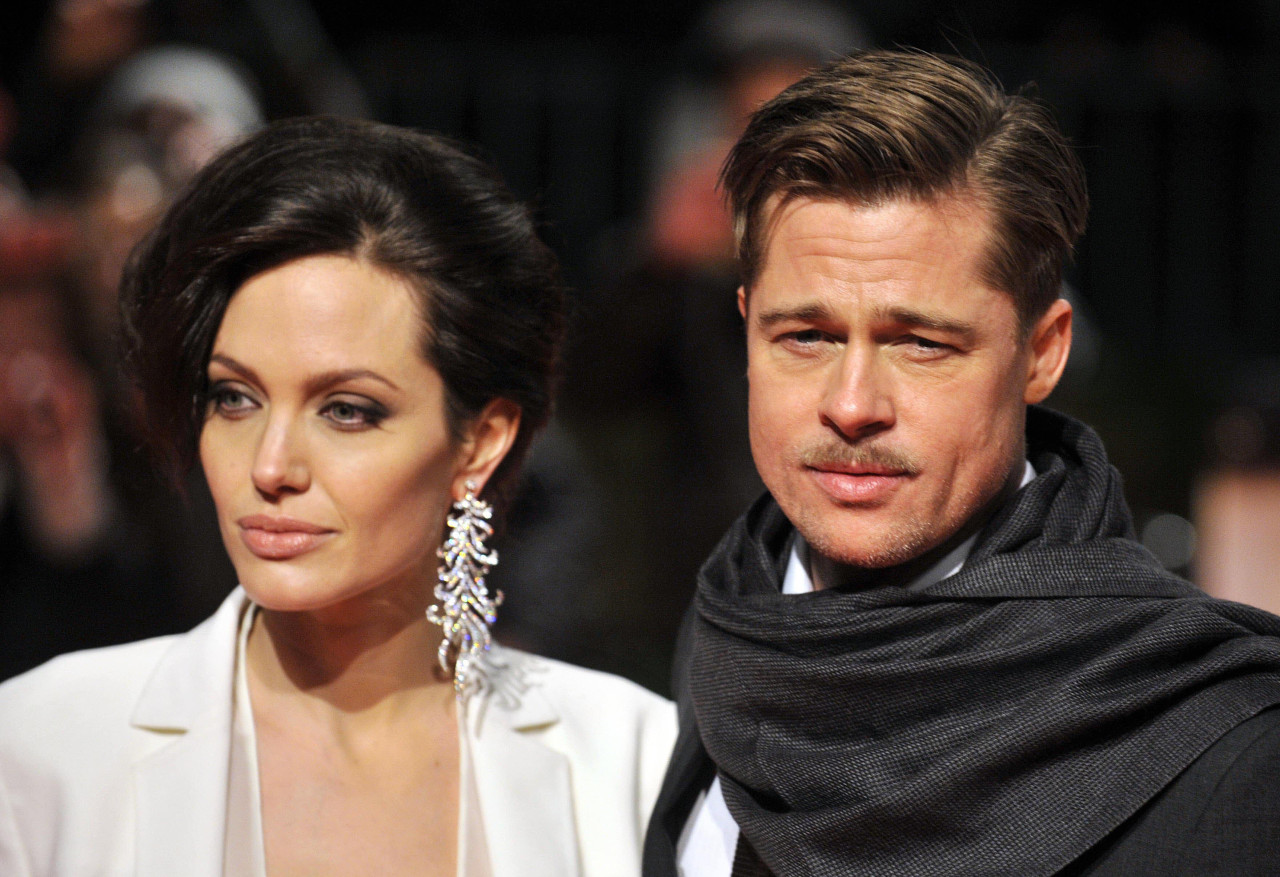 Angelina Jolie y Brad Pitt. Foto: NA.