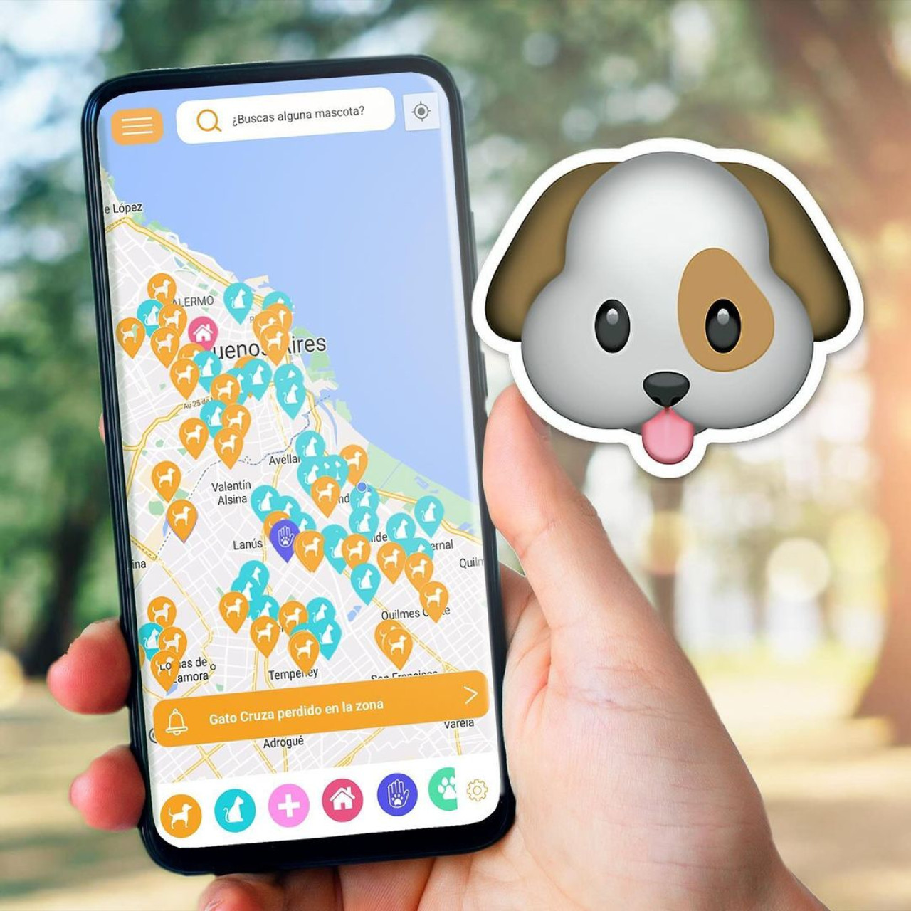 Una app para encontrar a las mascotas perdidas en las inundaciones de Brasil. Foto: Instagram/ mypetss.app.