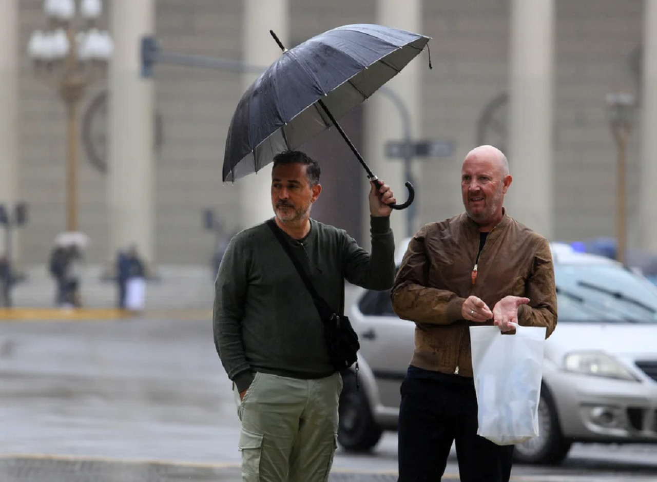 Lluvias en Buenos Aires. Foto: NA