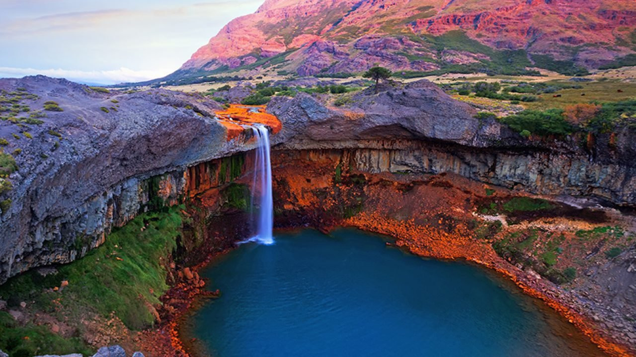 Salto del Agrio, Neuquén. Foto X.