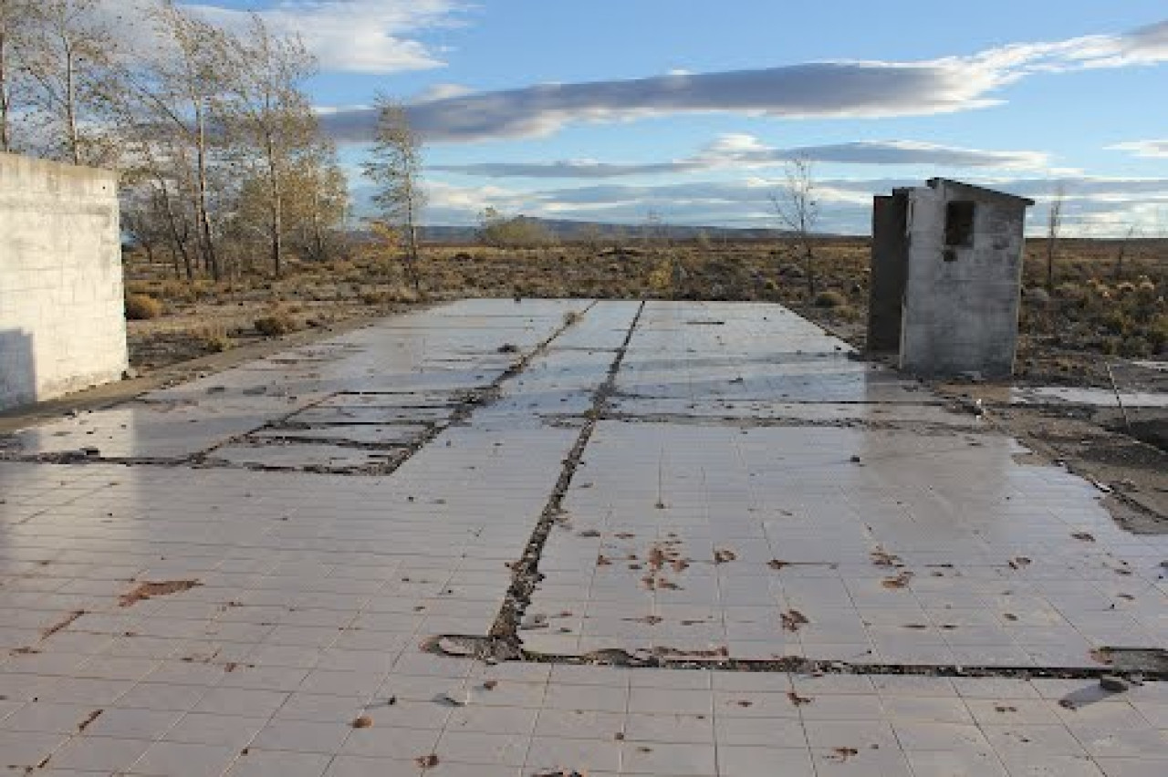 Pueblo abandonado en Neuquén. Fuente: Wikipedia.