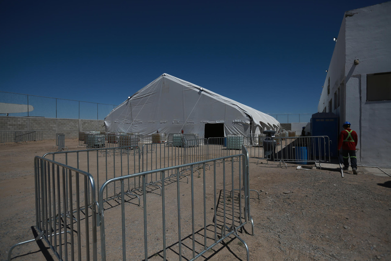 Nuevo albergue para migrantes en norte de México. Foto: EFE