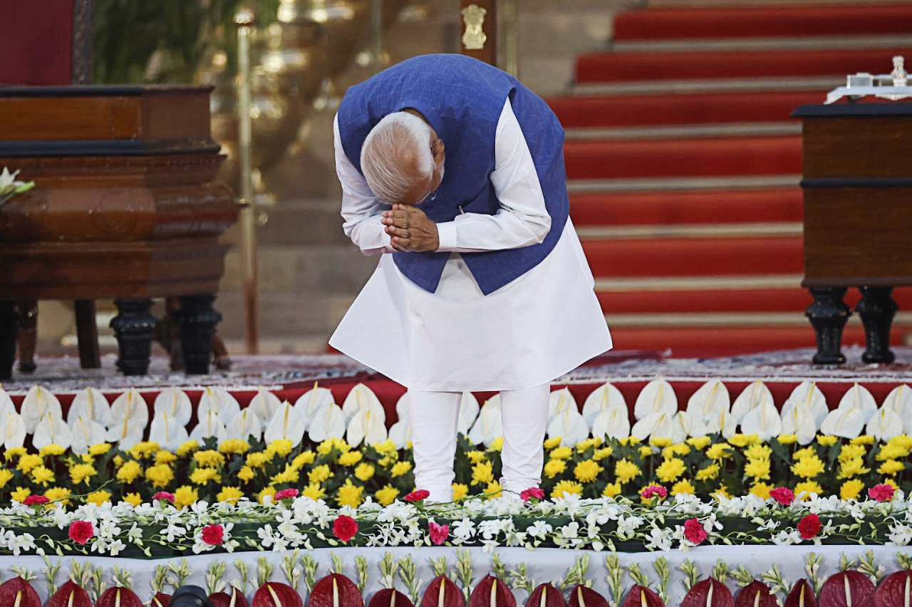 Modi juró como primer ministro de la India. Foto: Reuters