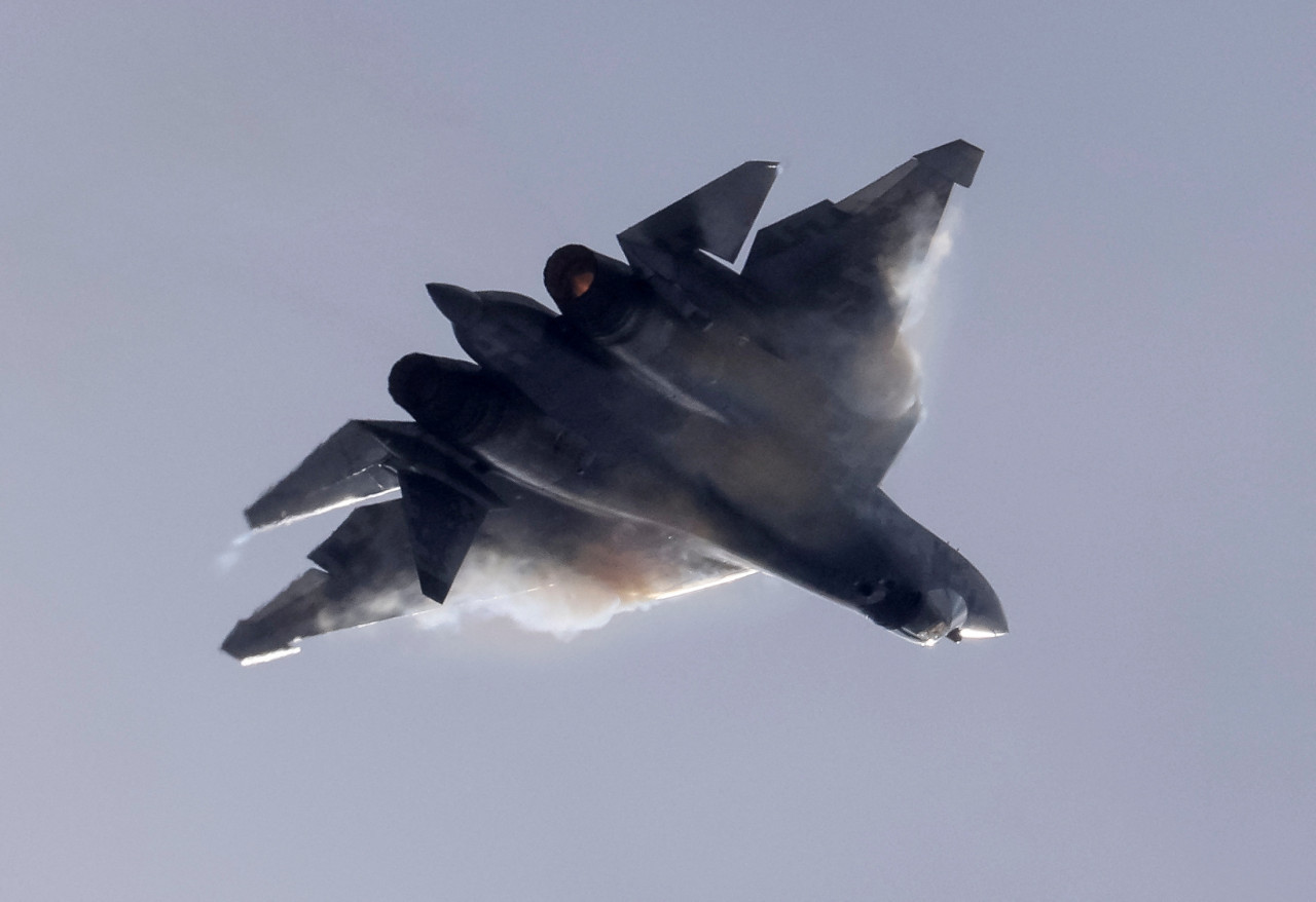 El avión de combate más moderno de Rusia. Foto: Reuters