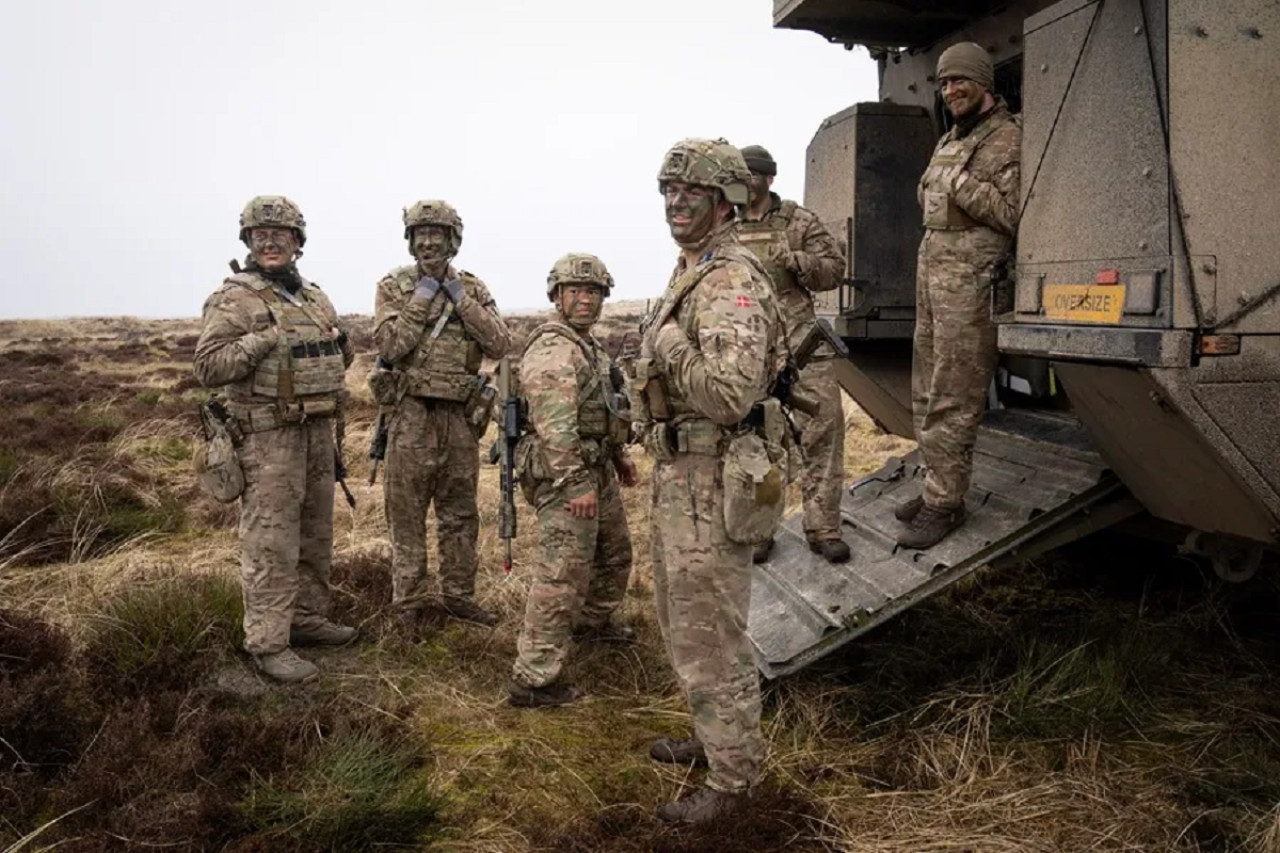 Militares en Dinamarca. Foto: EFE.