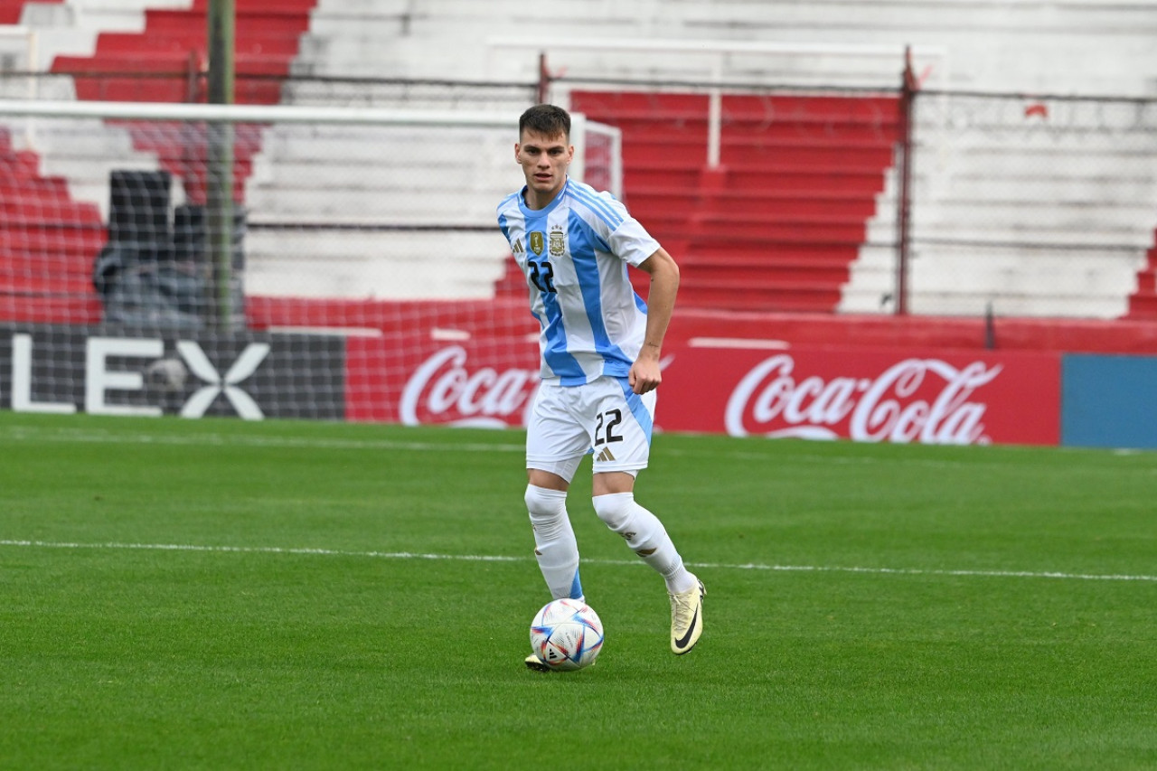 Kevin Zenón; Selección Argentina Sub 23. Foto: X @Argentina.