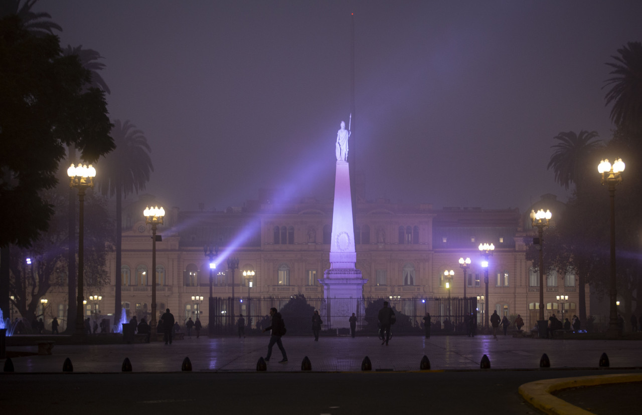 Neblina en Buenos Aires. Foto: NA.