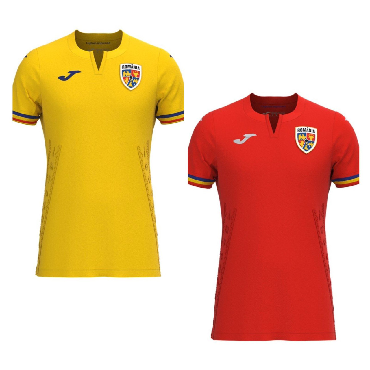 Camiseta titular y suplente de Rumania.