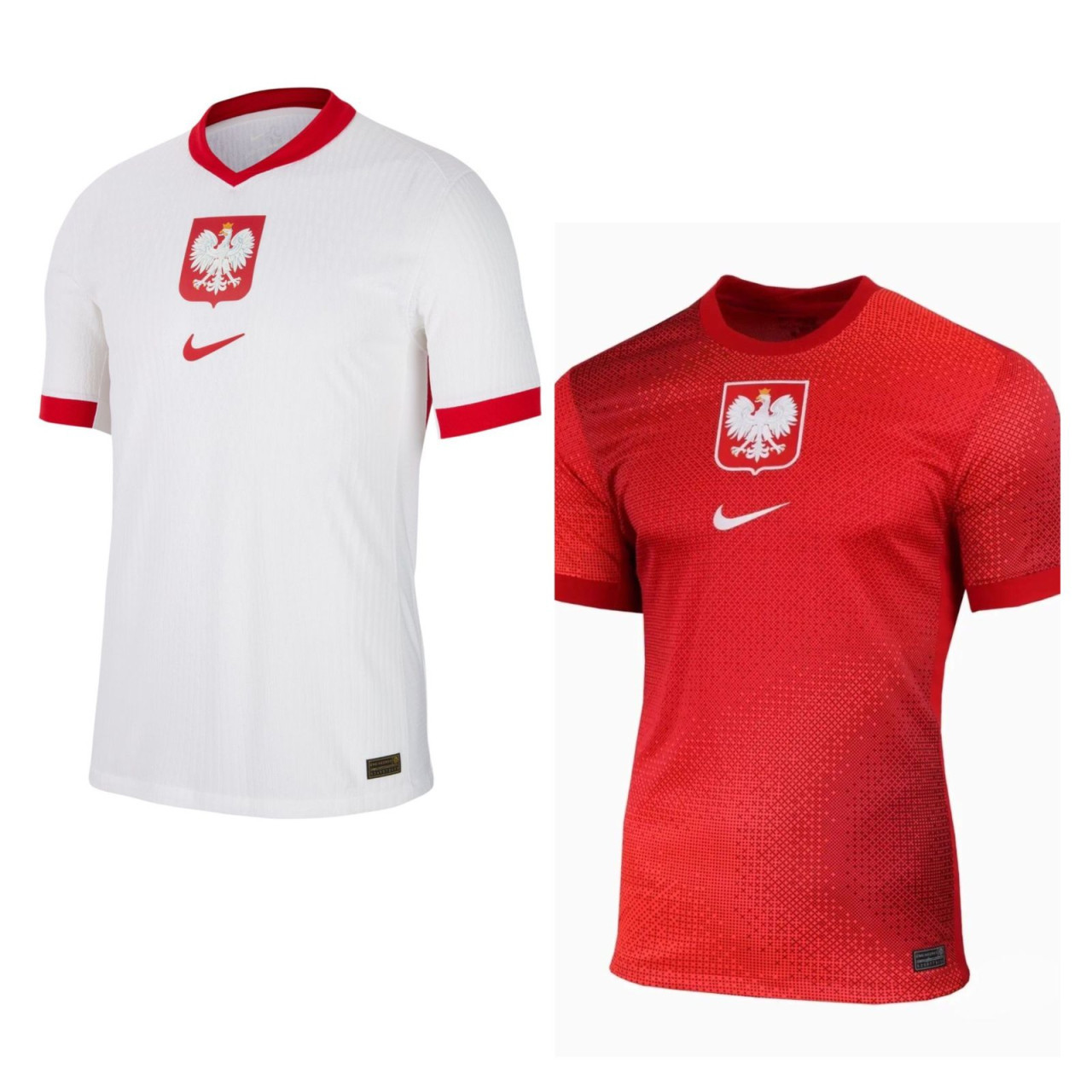 Camiseta titular y suplente de Polonia.