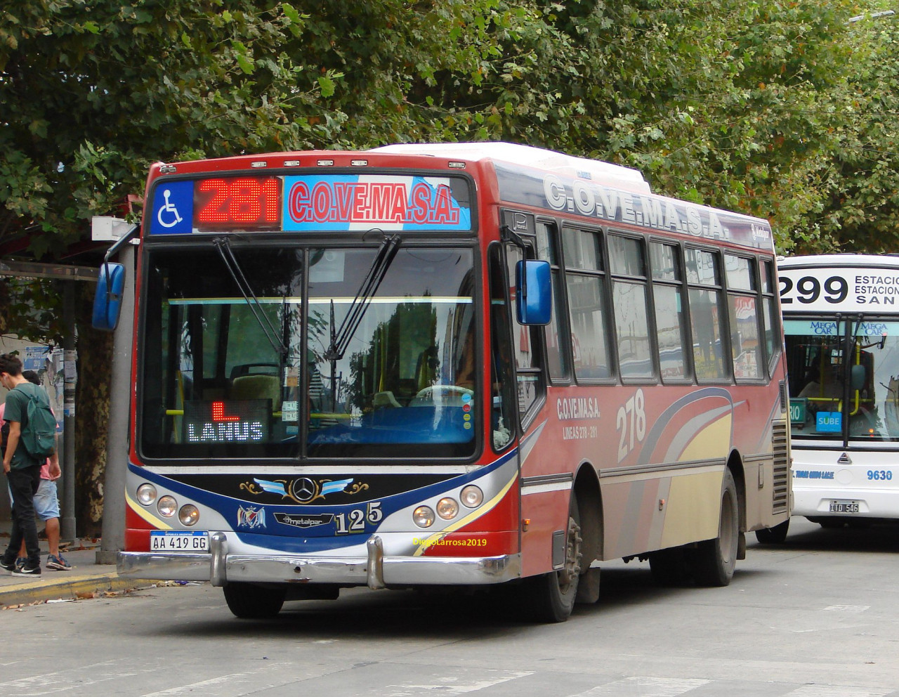 Colectivo de la línea 281. Foto: Facebook (Vías y buses)