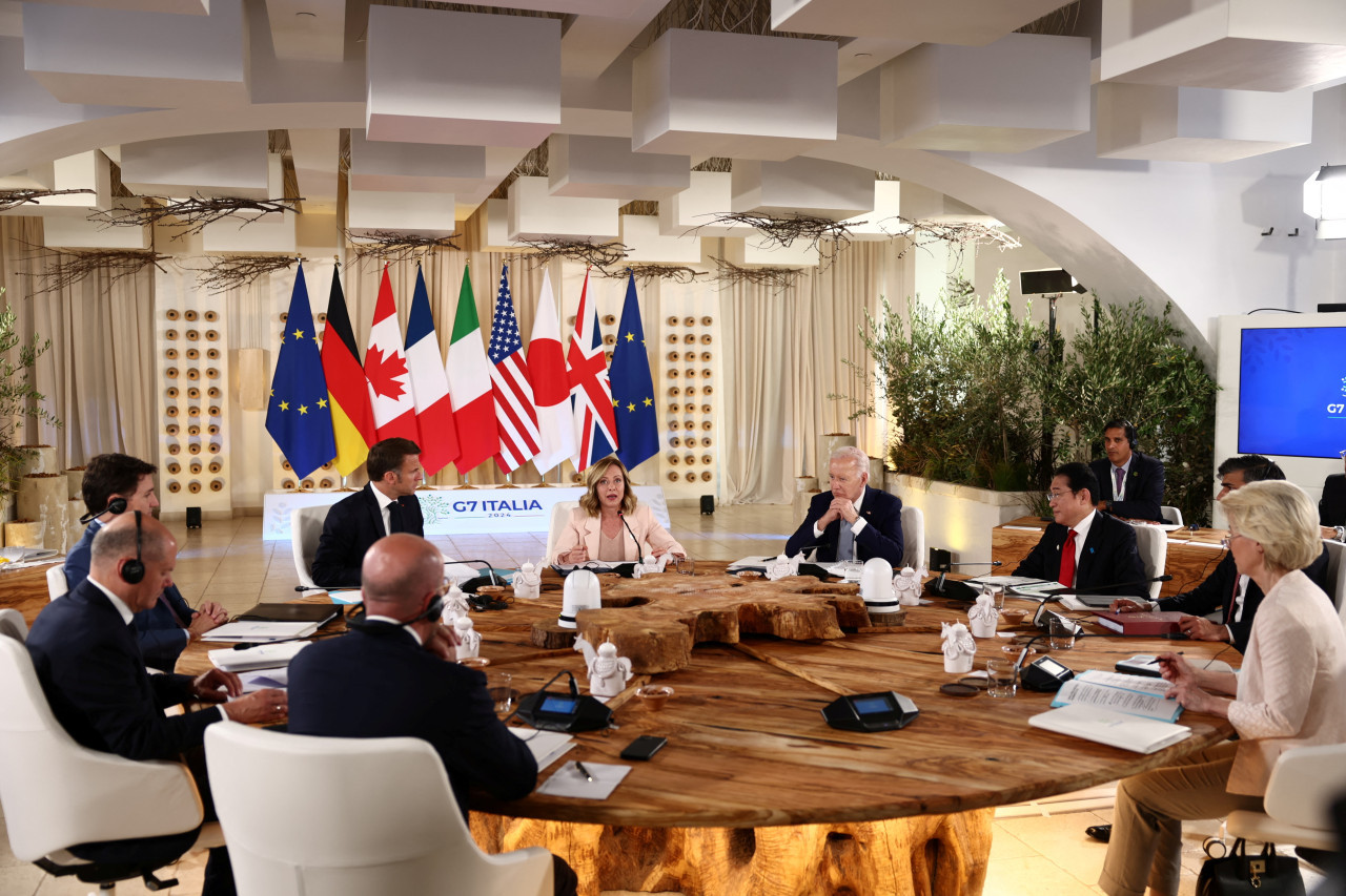 Cumbre del G7 en Italia. Foto: Reuters.