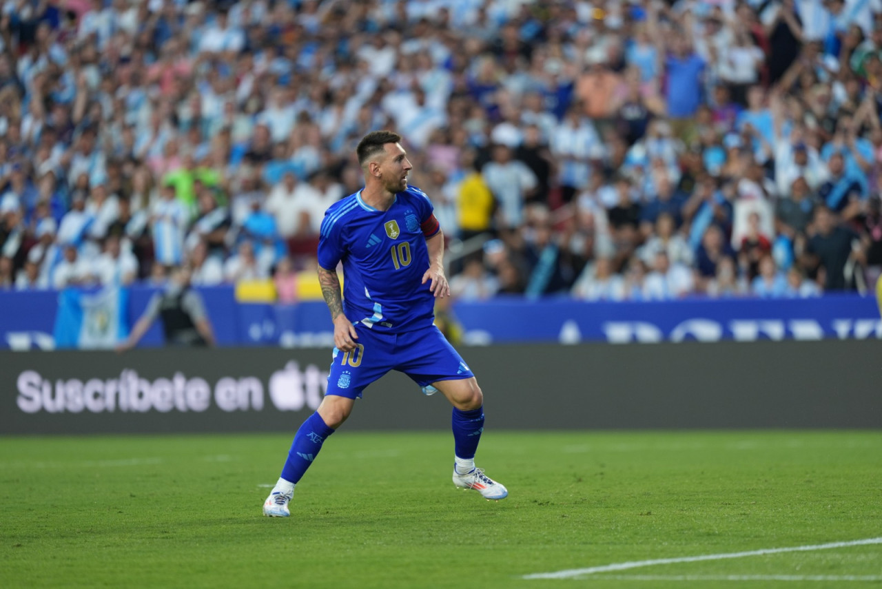 Lionel Messi; Argentina vs Guatemala. Foto: X @Argentina