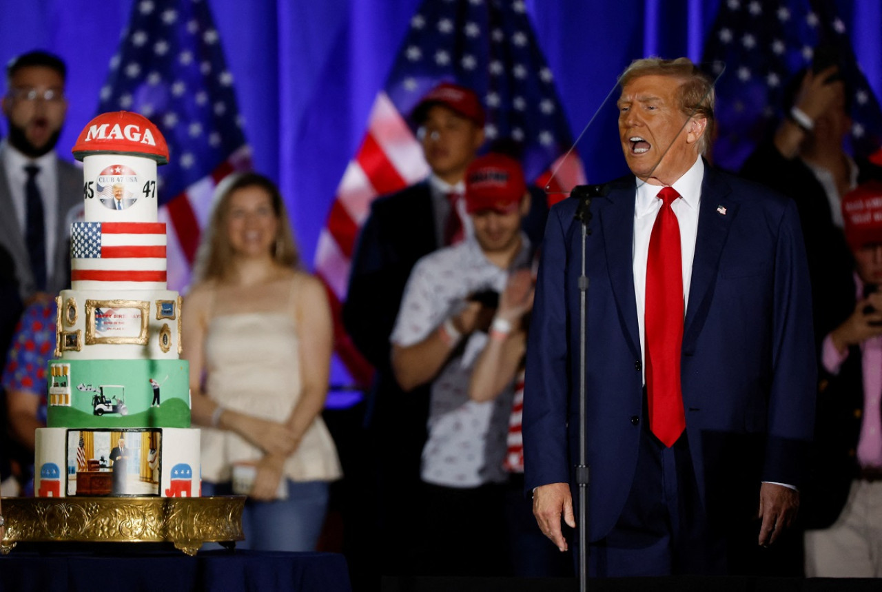 Donald Trump festejó su cumpleaños número 78. Foto: Reuters