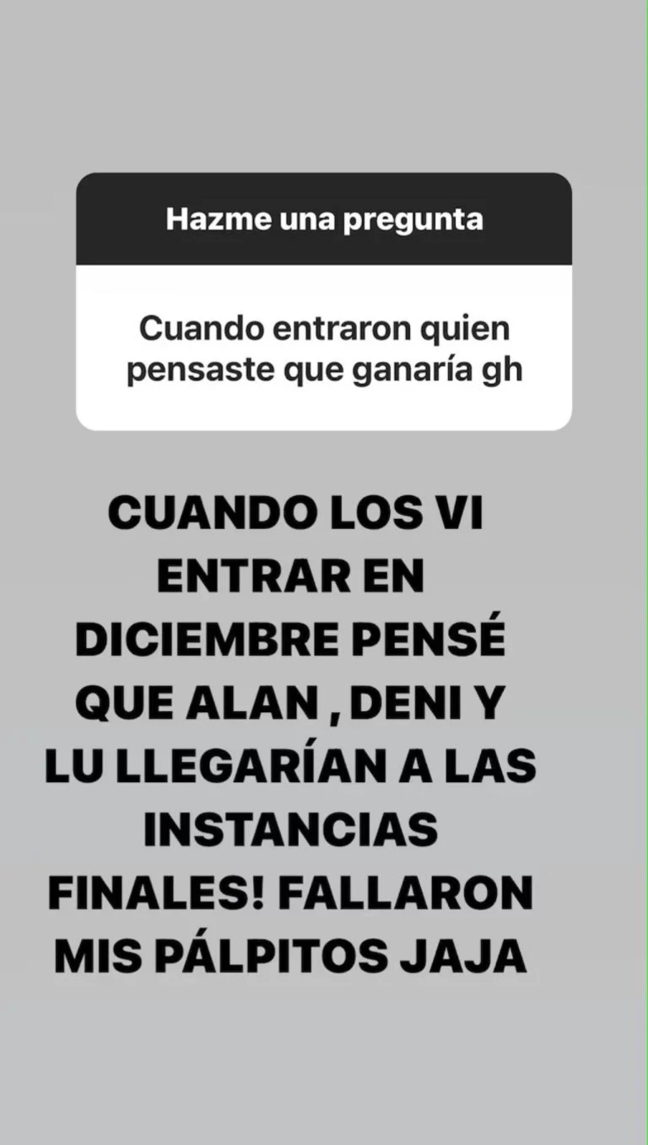 Santiago del Moro contó quiénes pensaba que llegarían a la final de GH.