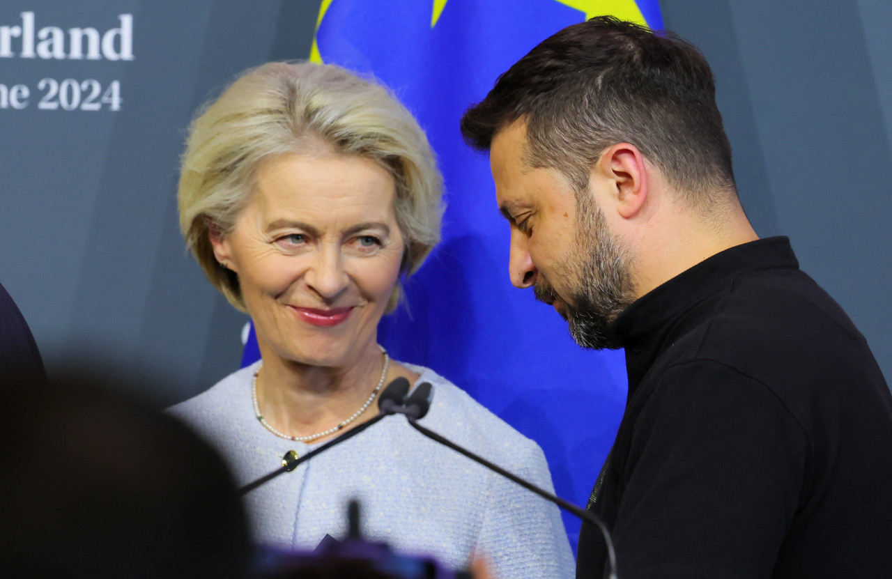 Von der Leyen y Zelenski. Foto: Reuters