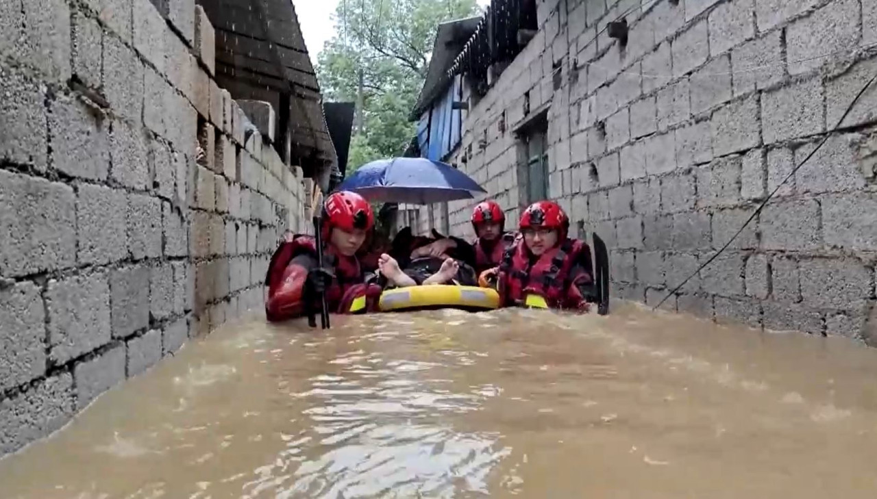 Inundaciones en China. Captura video EFE