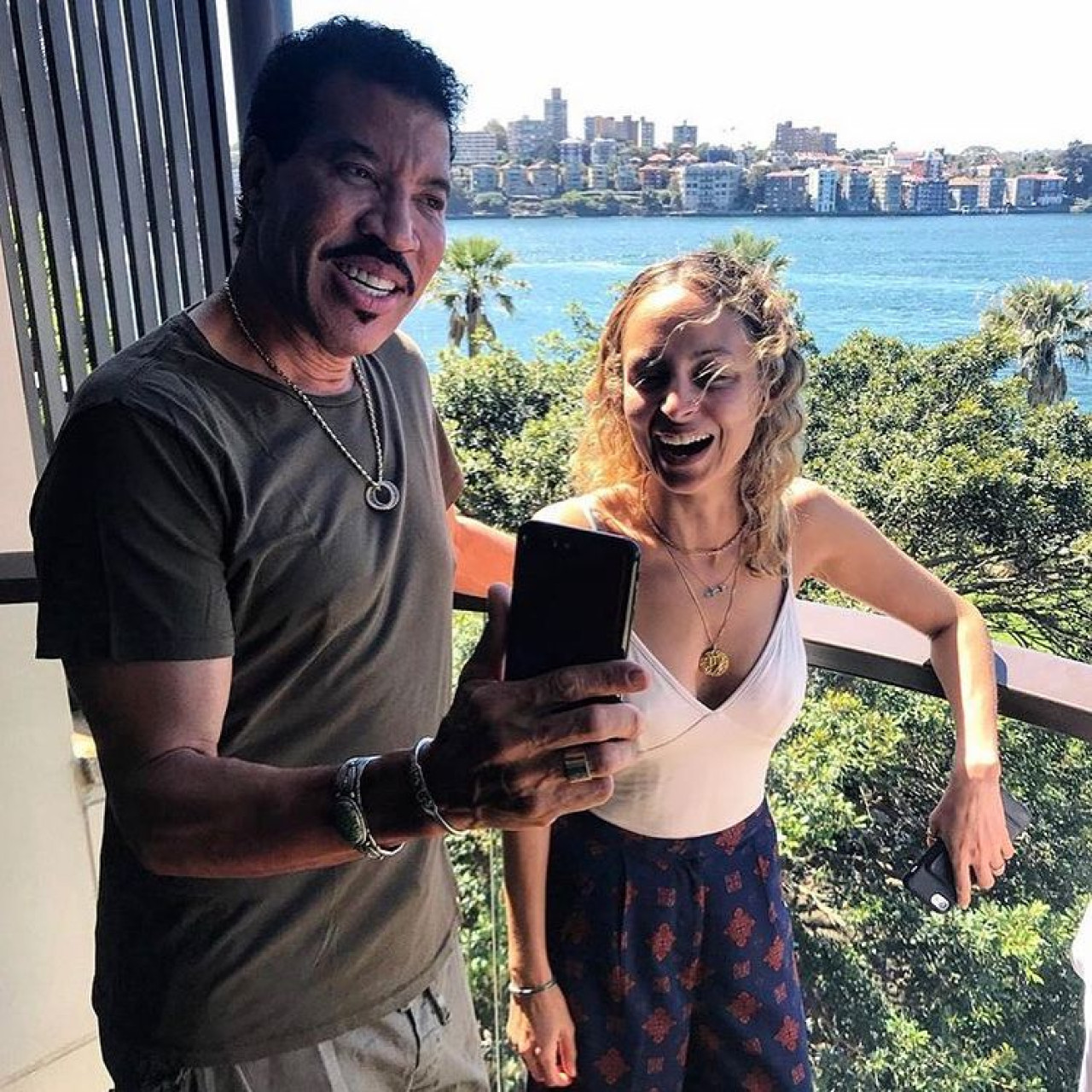 Lionel y Nicole Richie. Foto: Instagram.