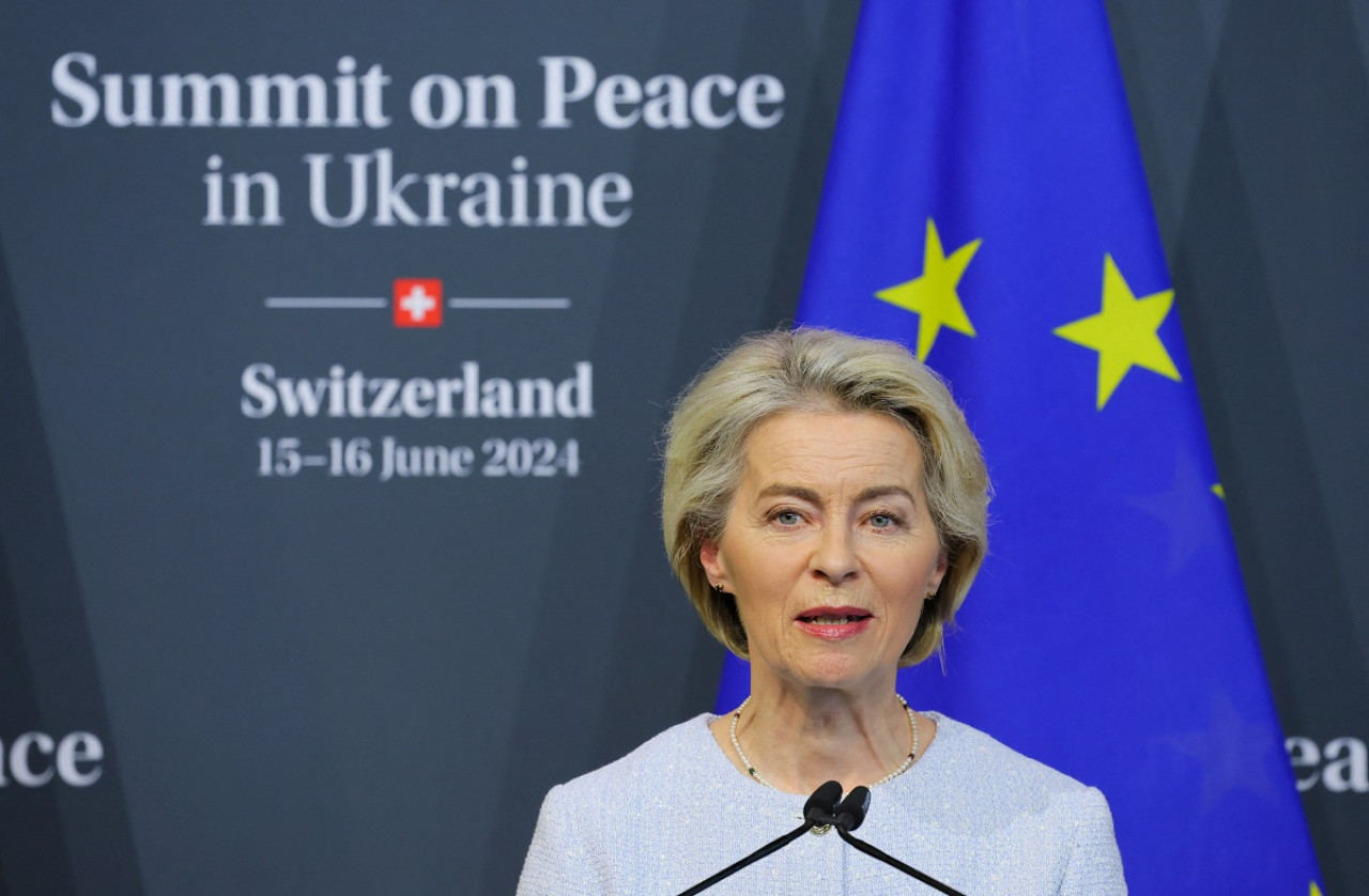 Ursula Von der Leyen, presidenta de la Comisión Europea. Foto: Reuters.