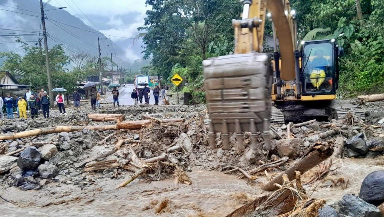 Inundaciones en Ecuador. Foto: EFE