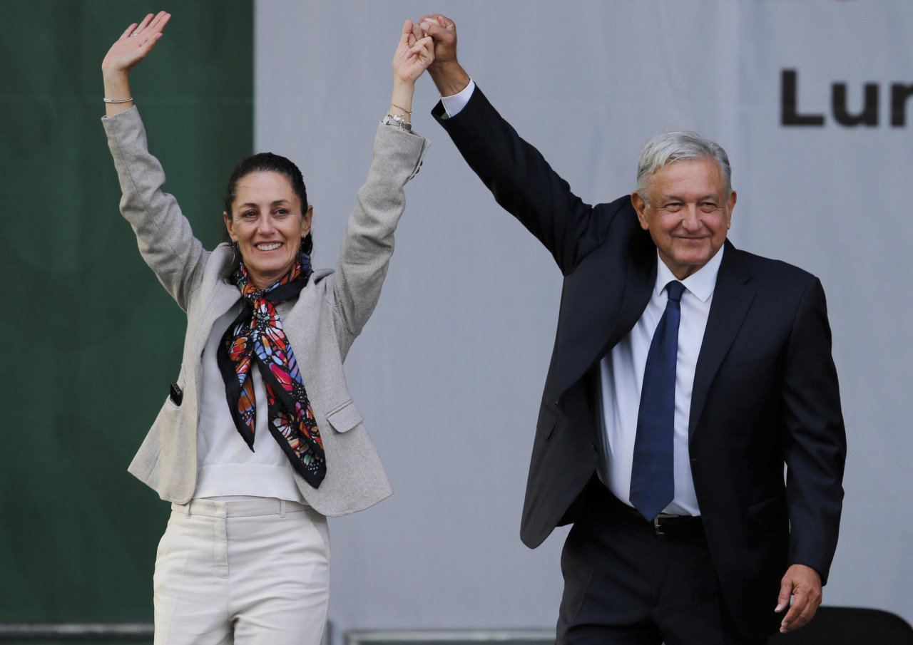 López Obrador y Claudia Sheinbaum, México. Foto: EFE