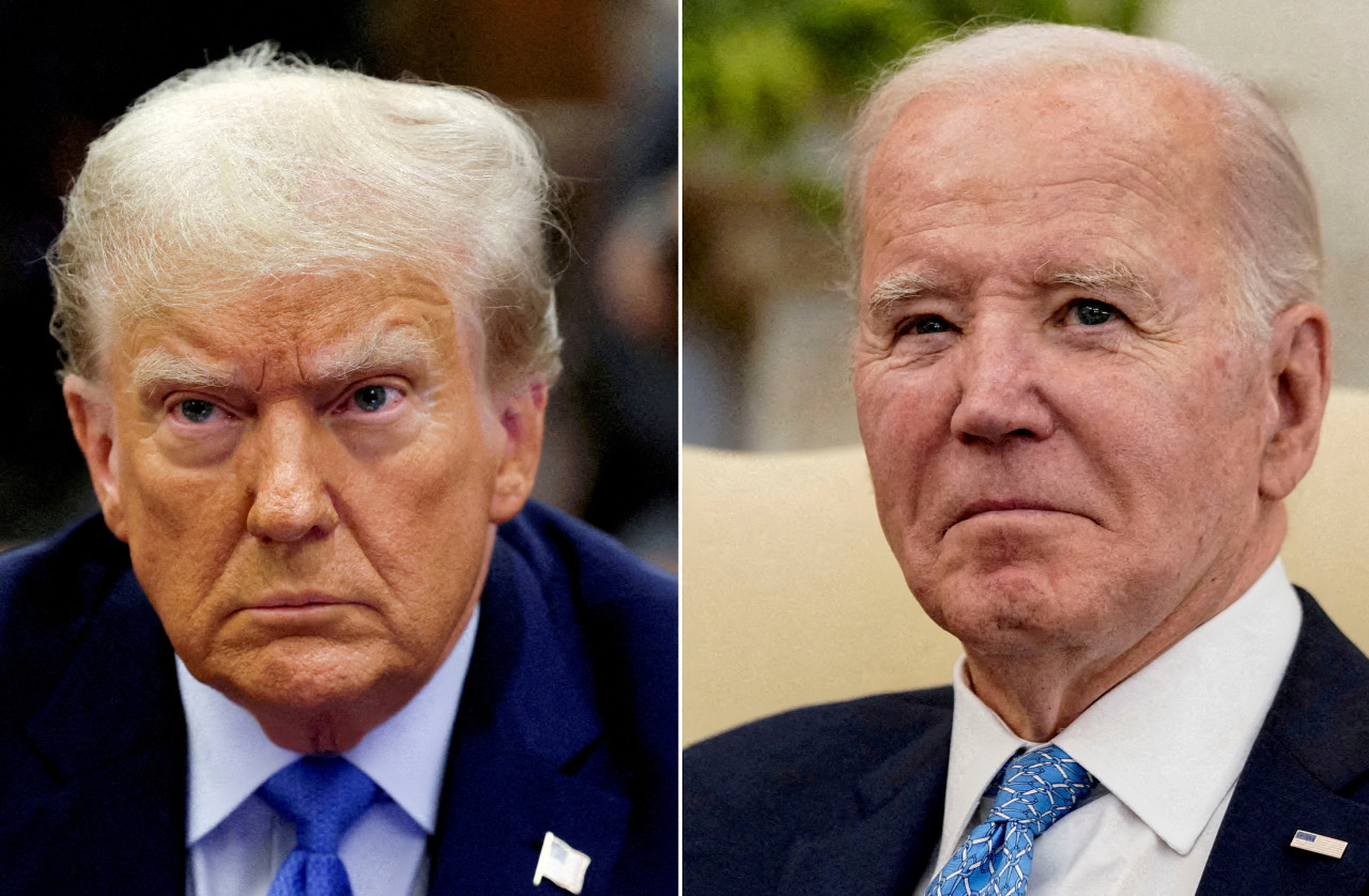 Donald Trump y Joe Biden. Foto: Reuters