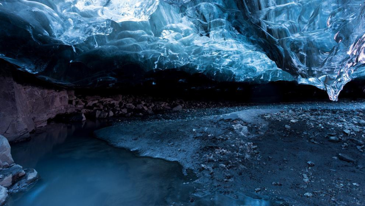 Hielo de la Antártida. Foto: X @LaVanguardia